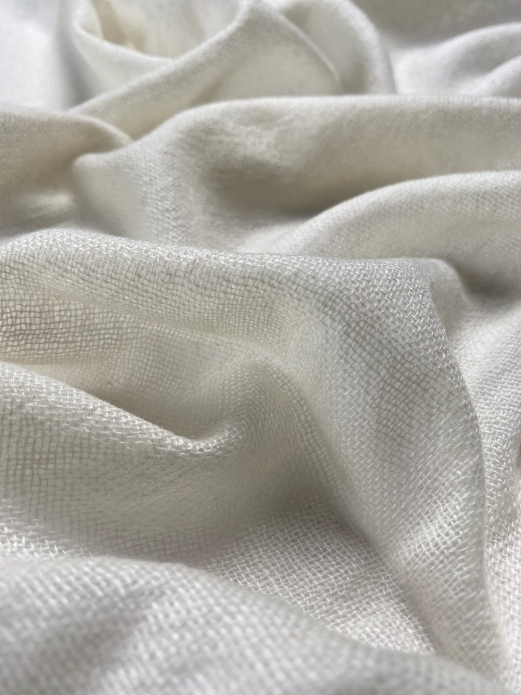 Double Lock Cashmere Schal - Creme - aura cashmere