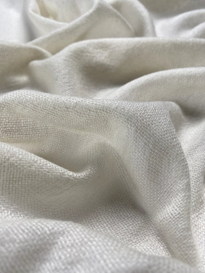 Double Lock Cashmere Schal - Creme - aura cashmere
