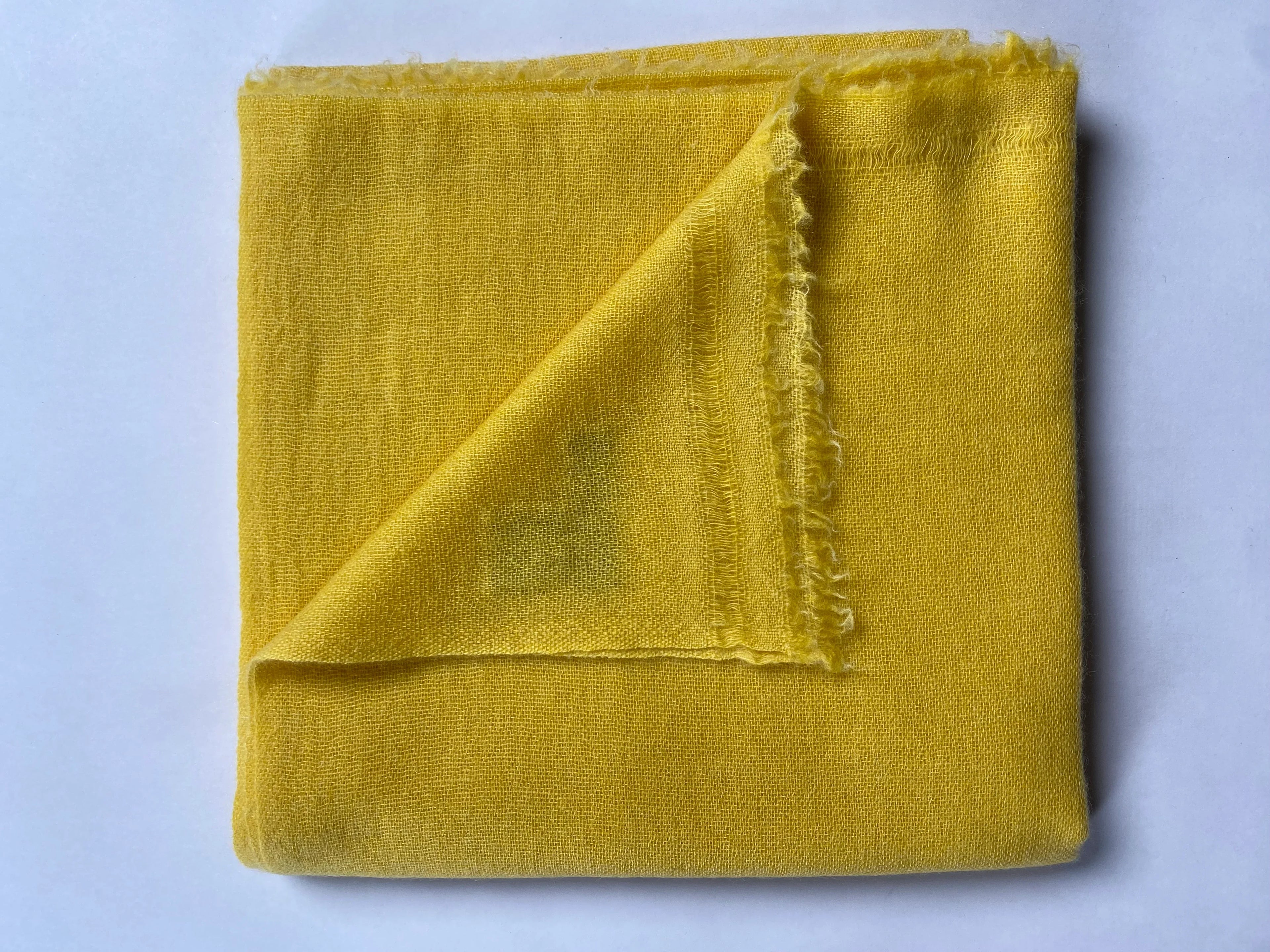 Double Lock Cashmere Schal - Sunshine Gelb - aura cashmere