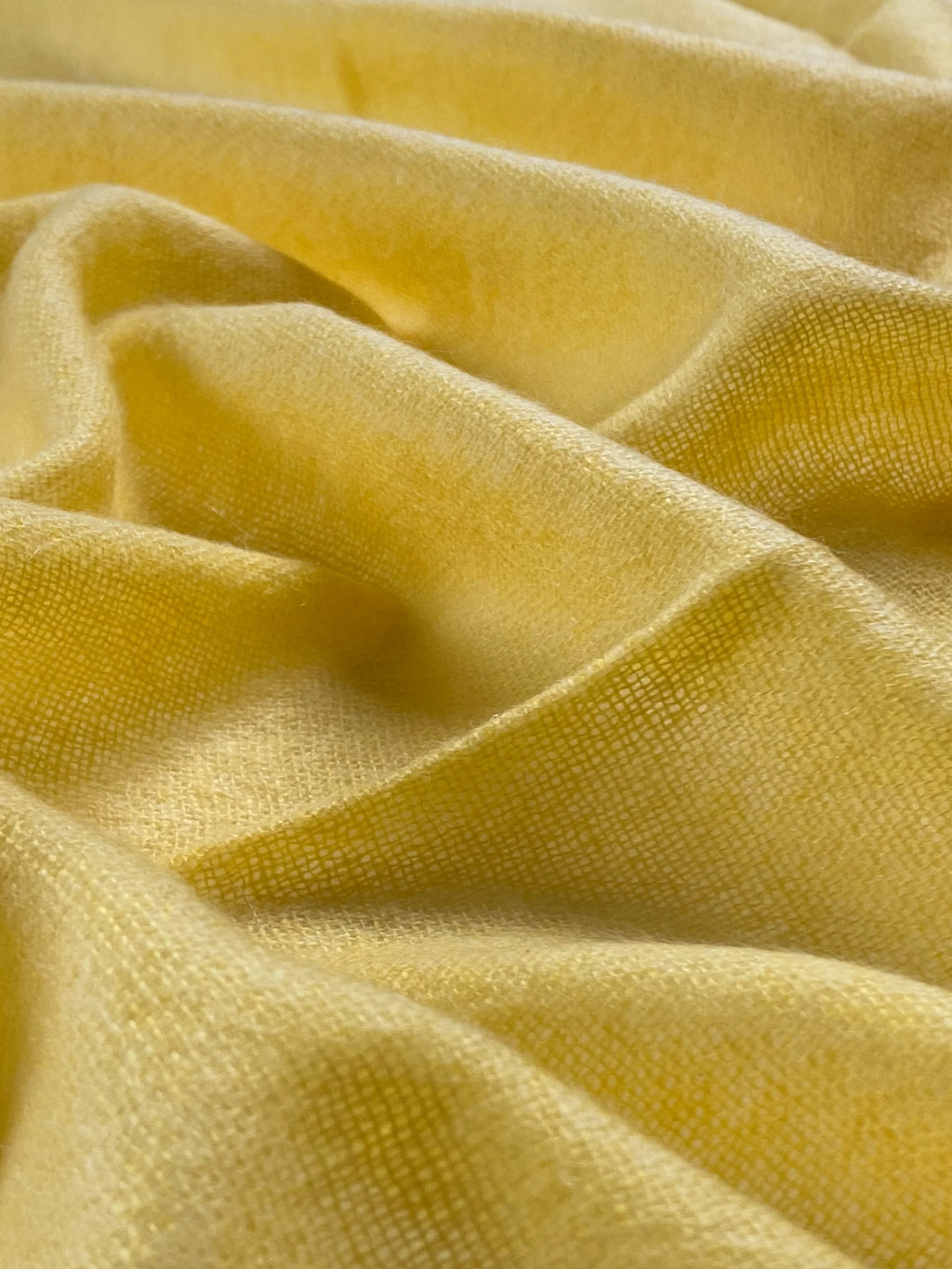 Double Lock Cashmere Schal - Sunshine Gelb - aura cashmere