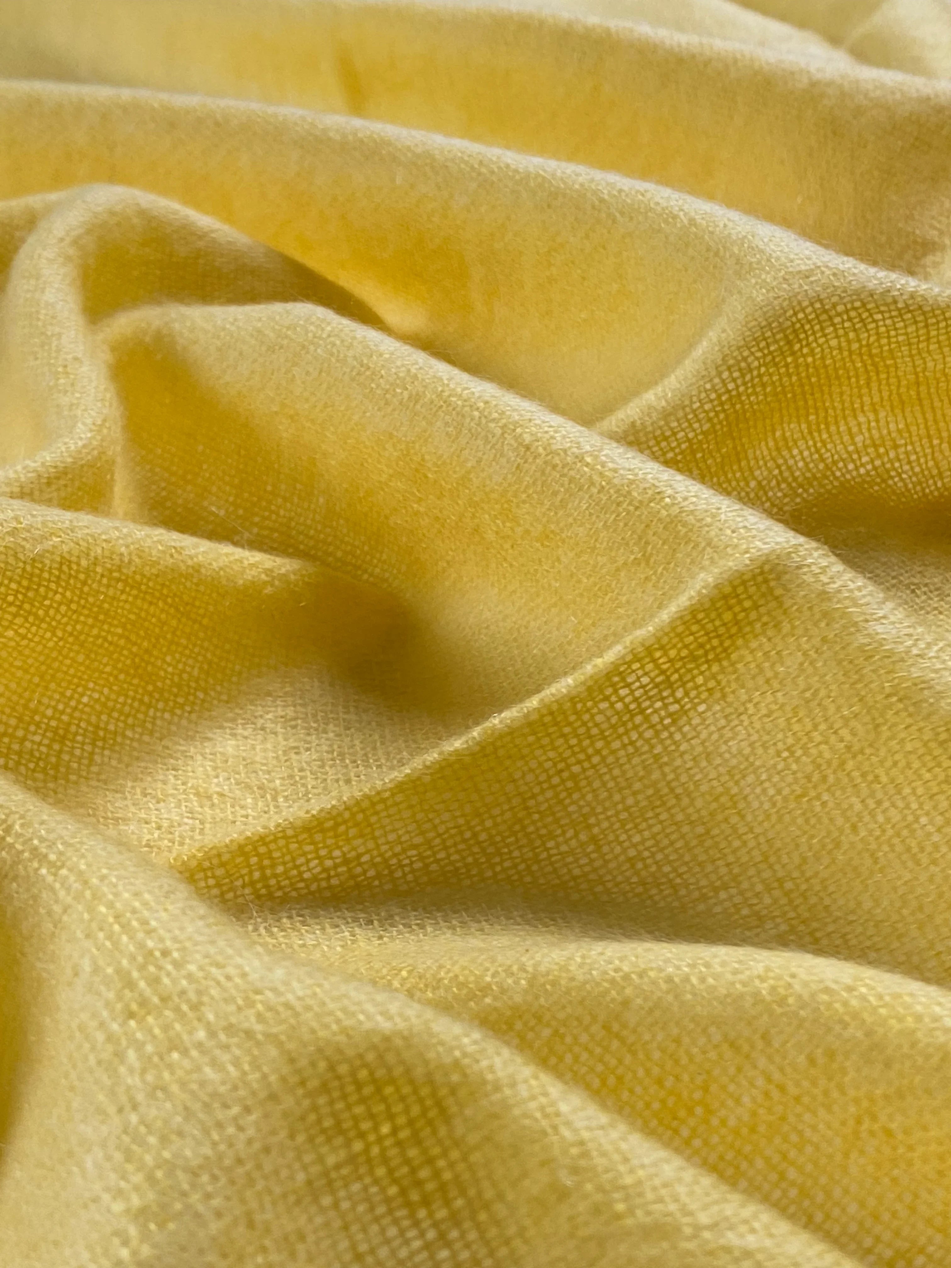 Double Lock Cashmere Schal - Sunshine Gelb - aura cashmere