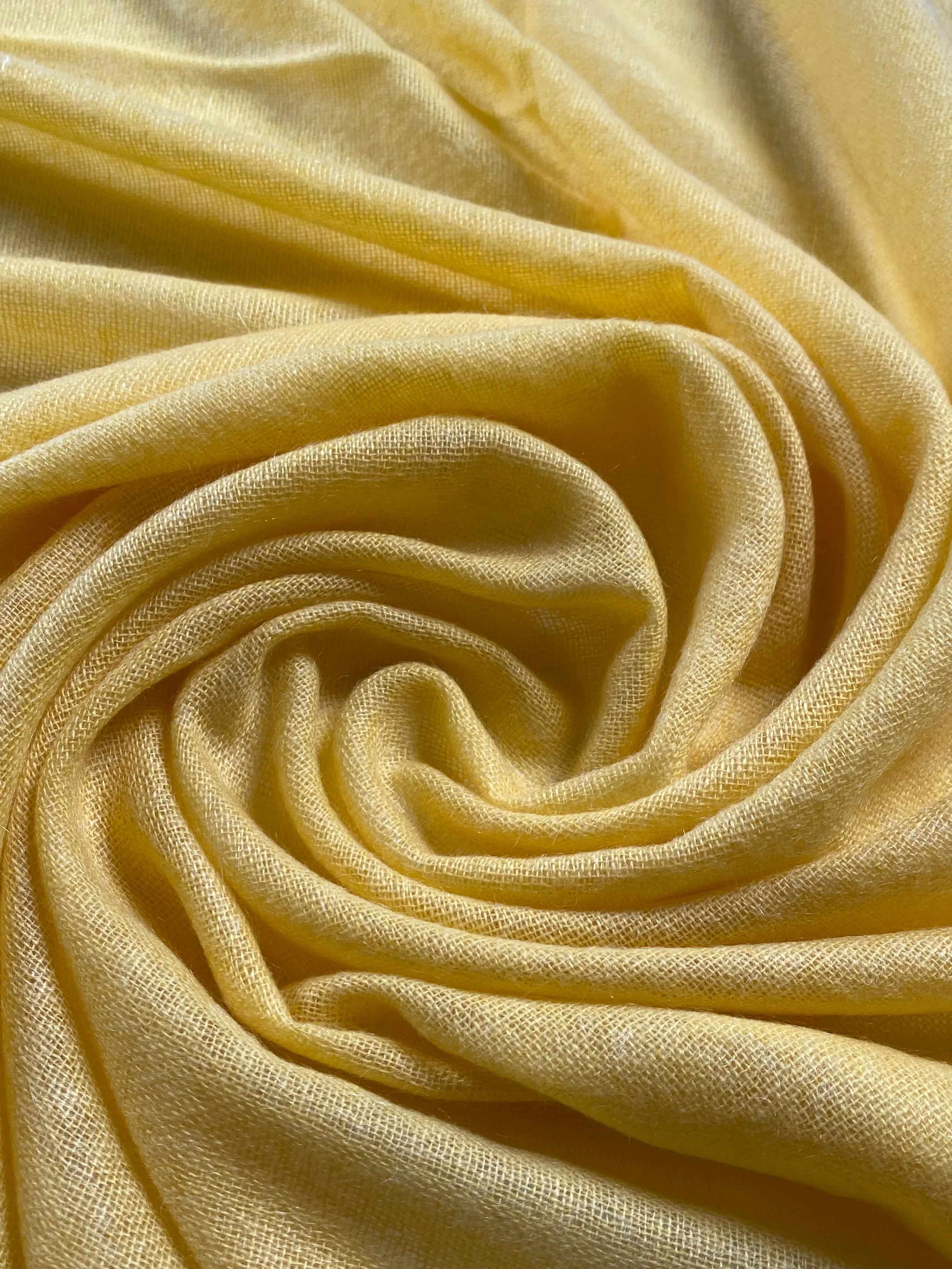 Double Lock Cashmere Schal - Sunshine Gelb - aura cashmere