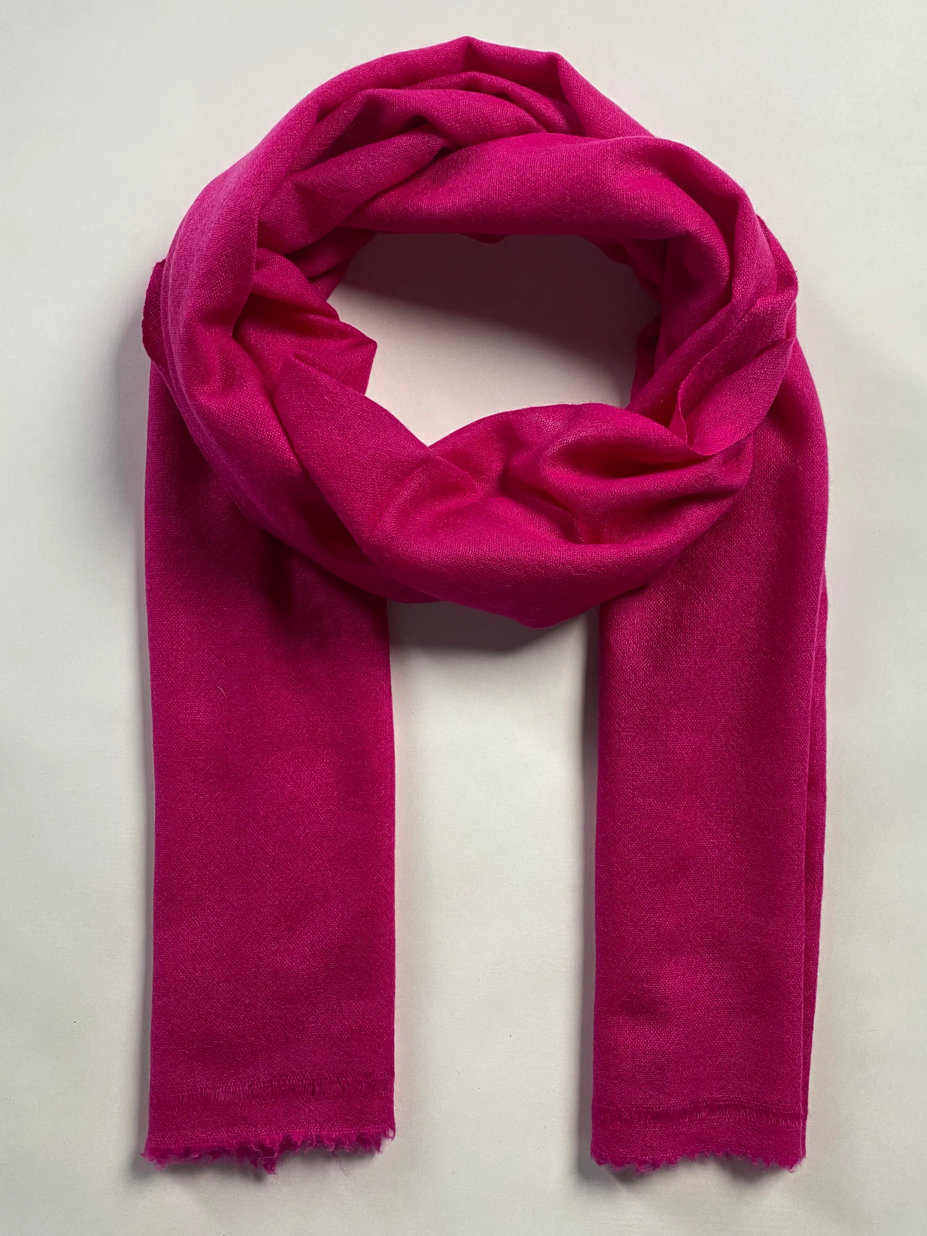 Double Lock Cashmere Schal - Pink - aura cashmere