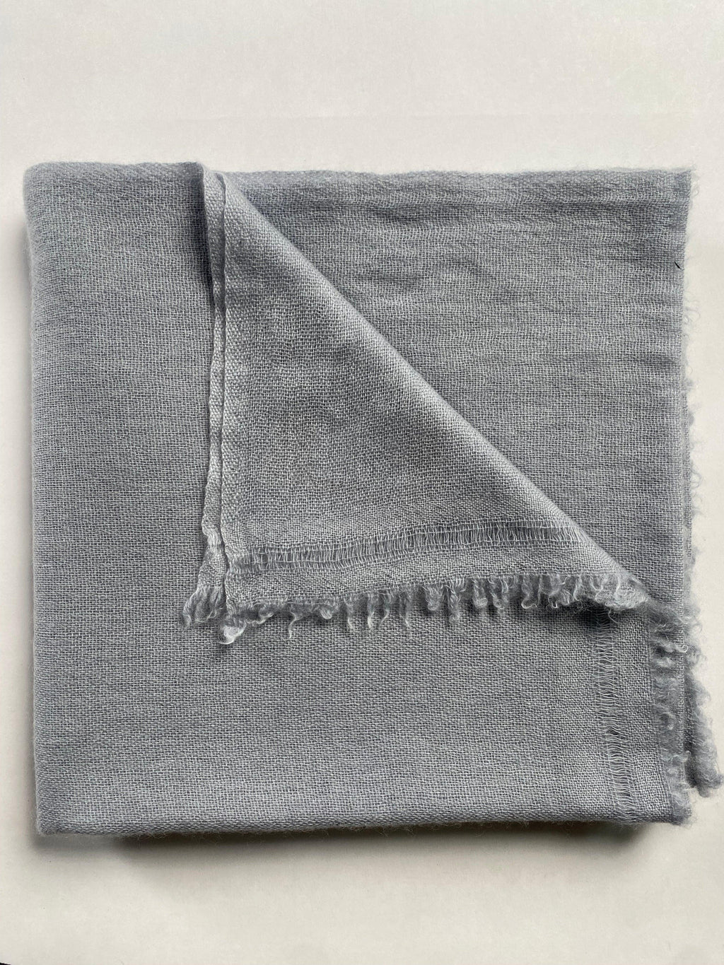 Double Lock Cashmere Schal - Grau - aura cashmere