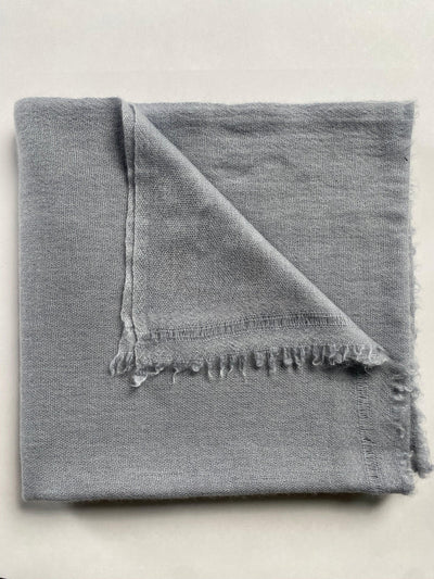 Double Lock Cashmere Schal - Grau - aura cashmere