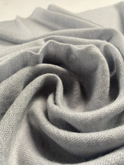 Double Lock Cashmere Schal - Grau - aura cashmere