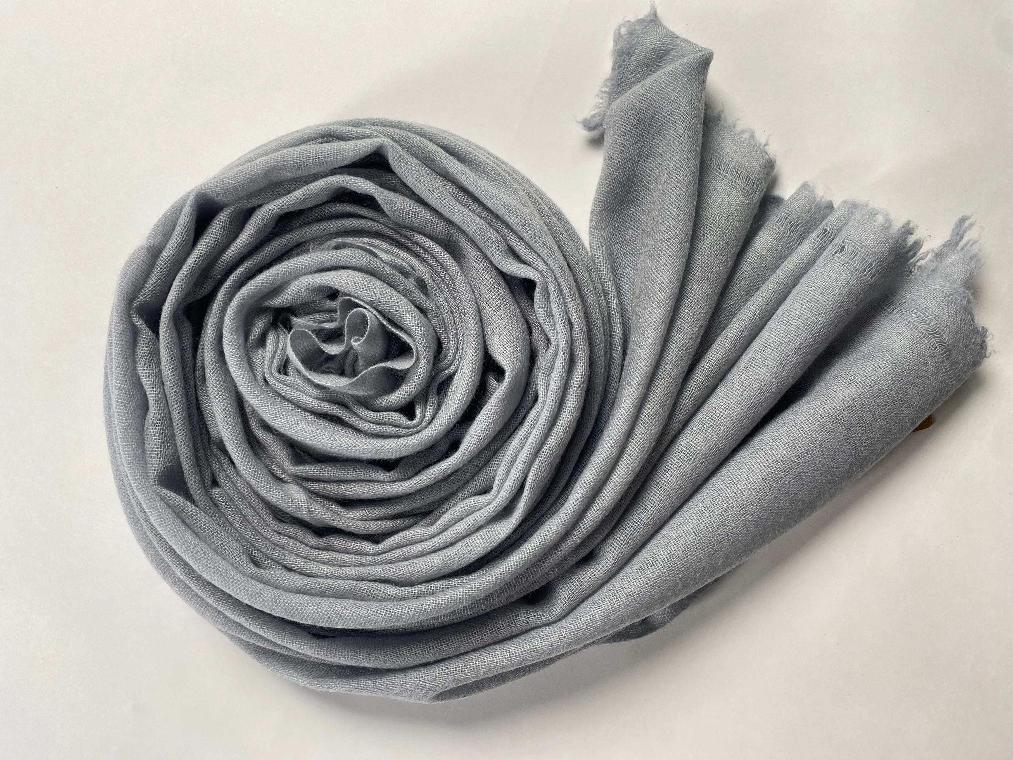 Double Lock Cashmere Schal - Grau - aura cashmere