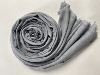 Double Lock Cashmere Schal - Grau - aura cashmere