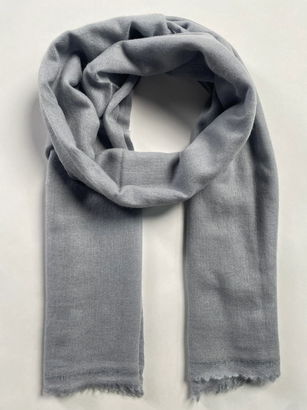 Double Lock Cashmere Schal - Grau - aura cashmere