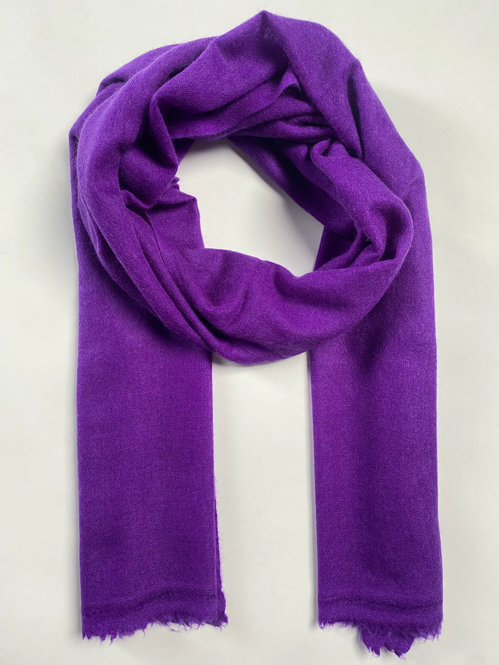 Double Lock Cashmere Schal - Violette - aura cashmere