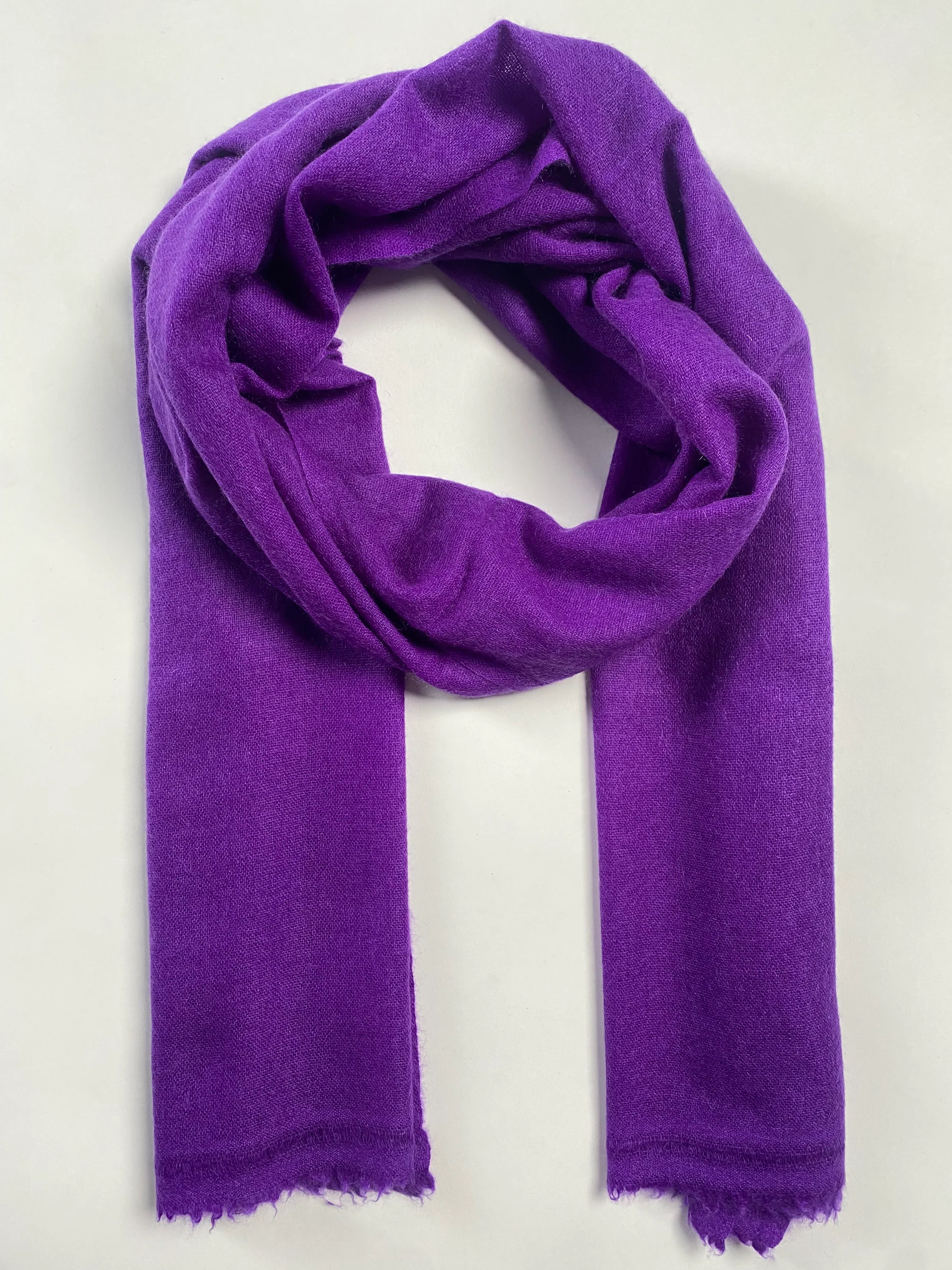 Double Lock Cashmere Schal - Violette - aura cashmere