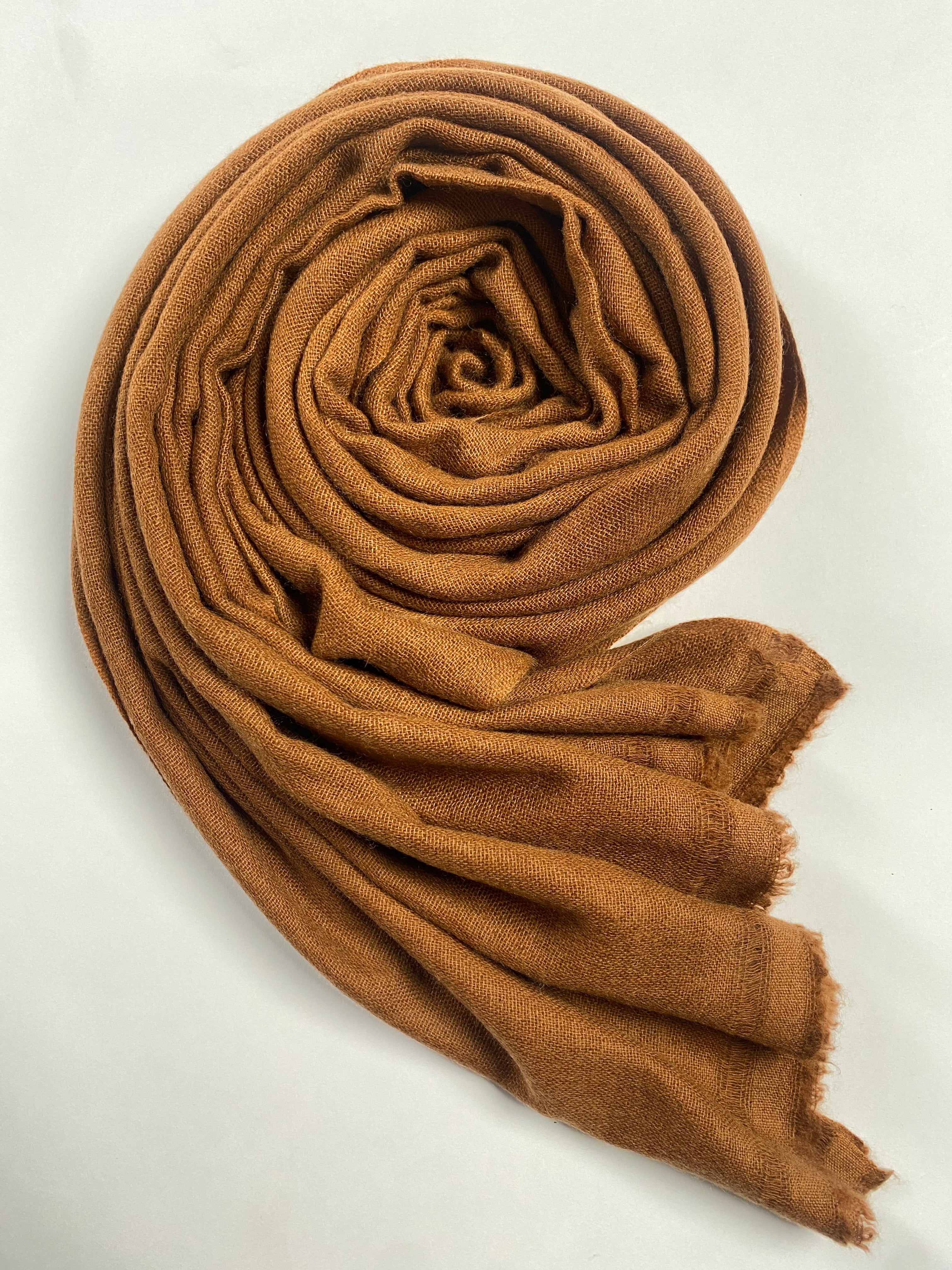 Double Lock Cashmere Schal - Chocolate - aura cashmere