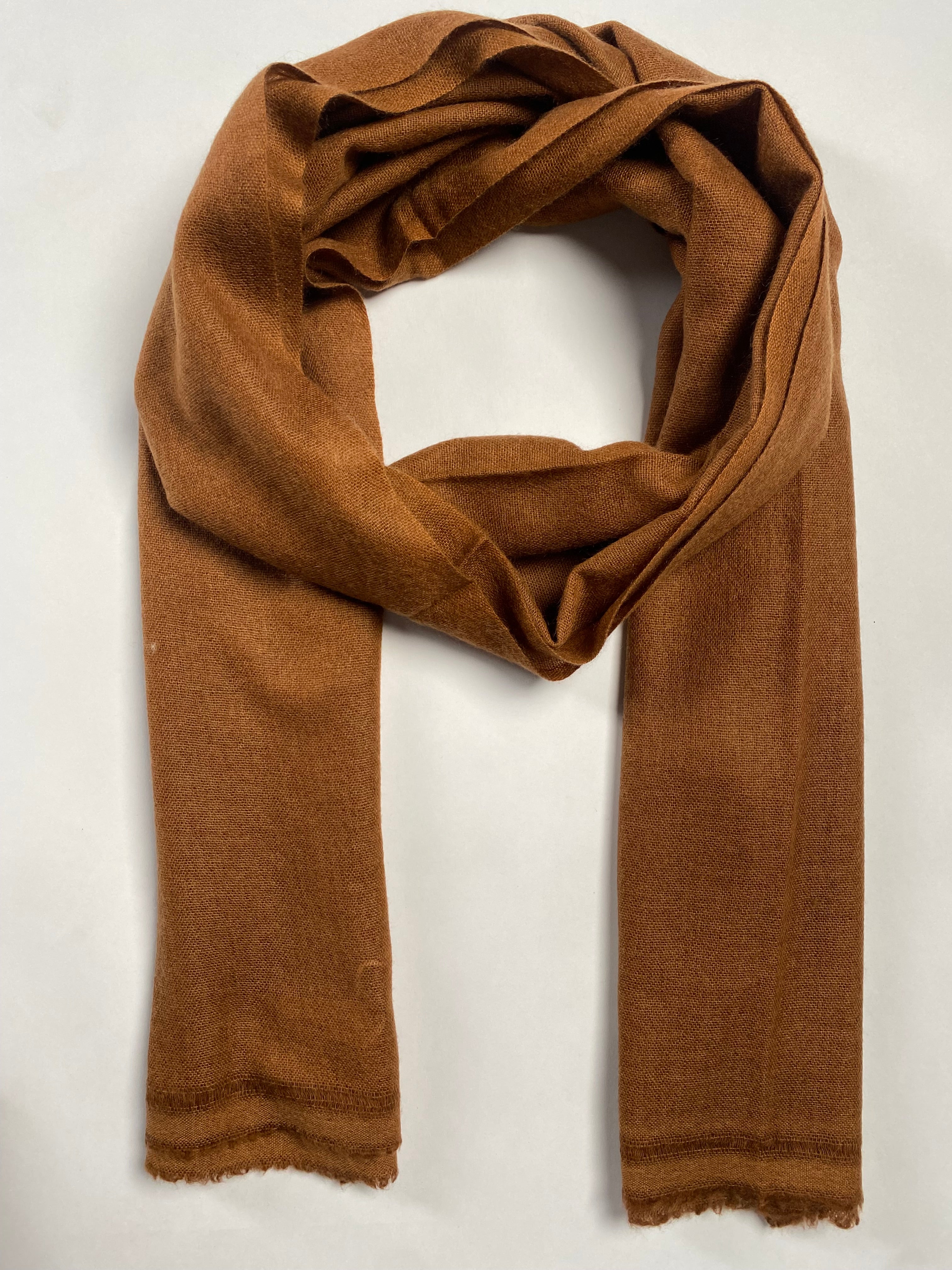 Double Lock Cashmere Schal - Chocolate - aura cashmere