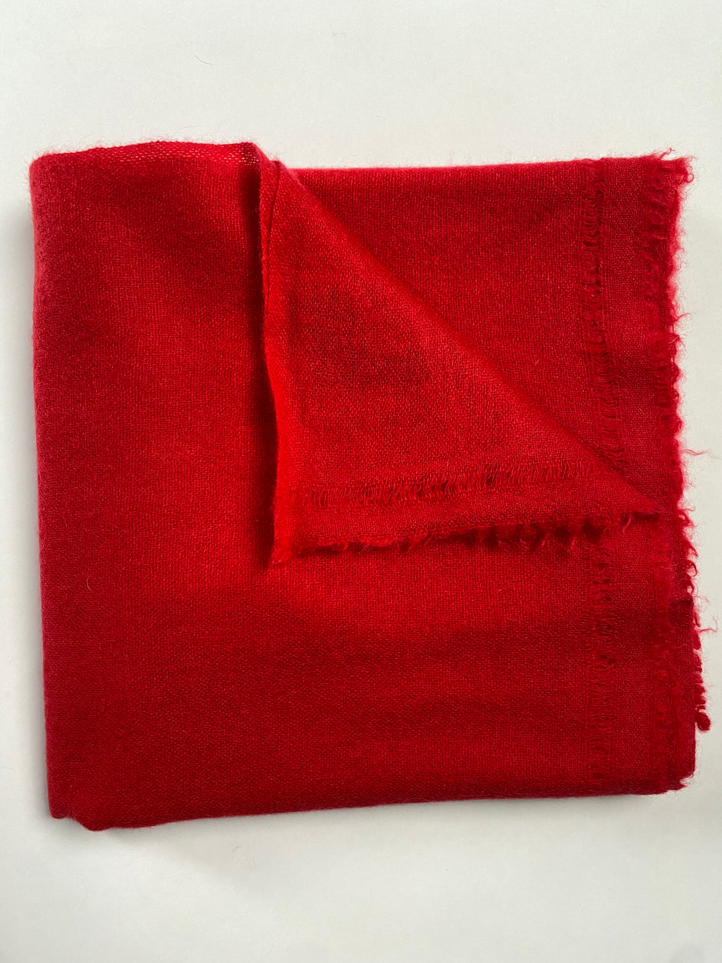 Double Lock Cashmere Schal - Rot - aura cashmere