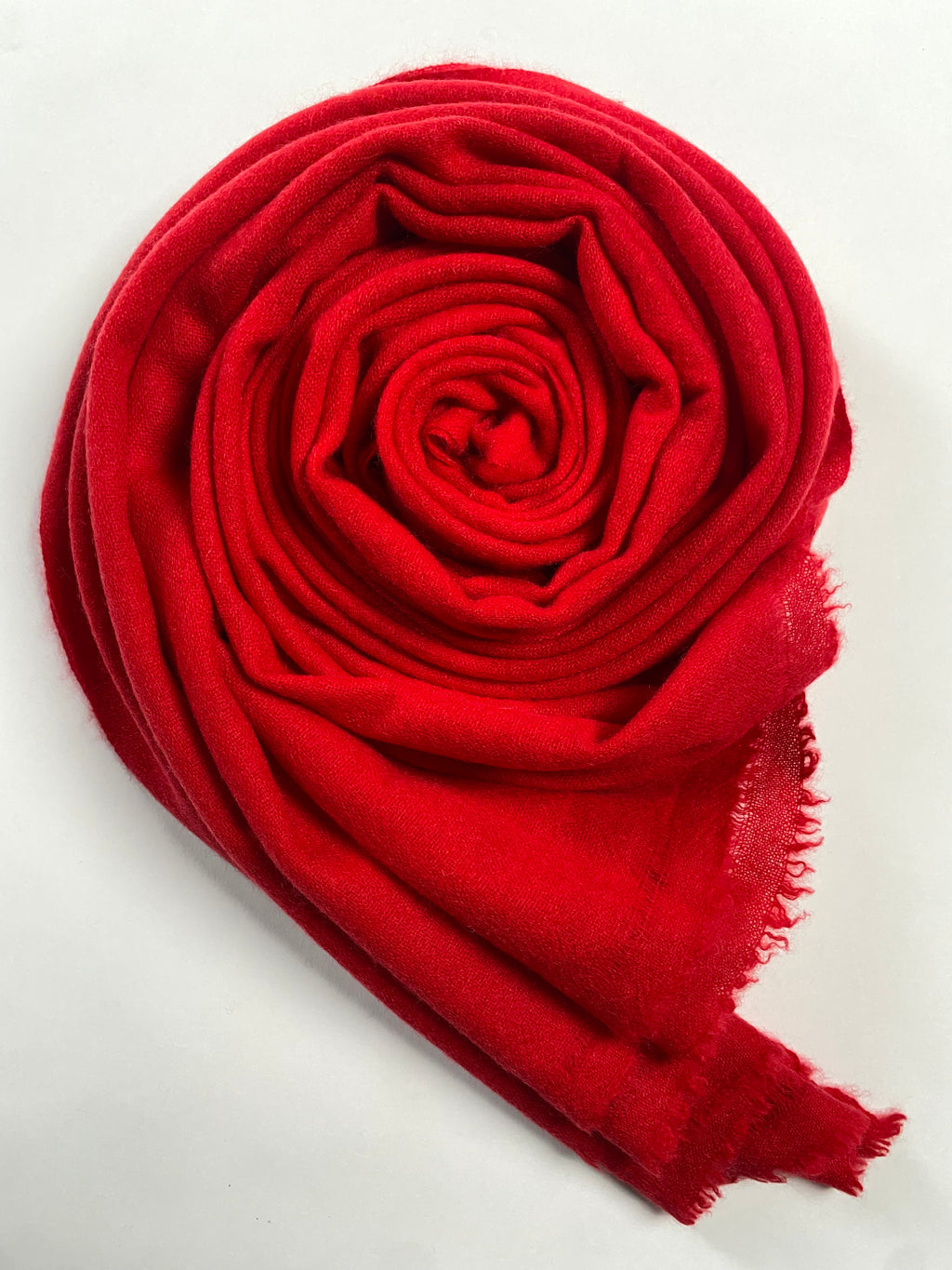 Double Lock Cashmere Schal - Rot - aura cashmere