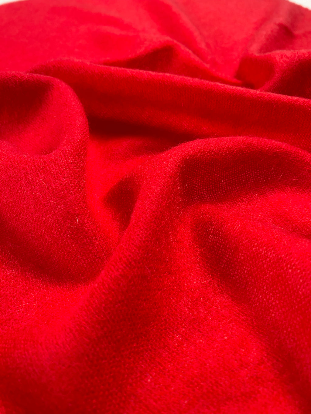 Double Lock Cashmere Schal - Rot - aura cashmere