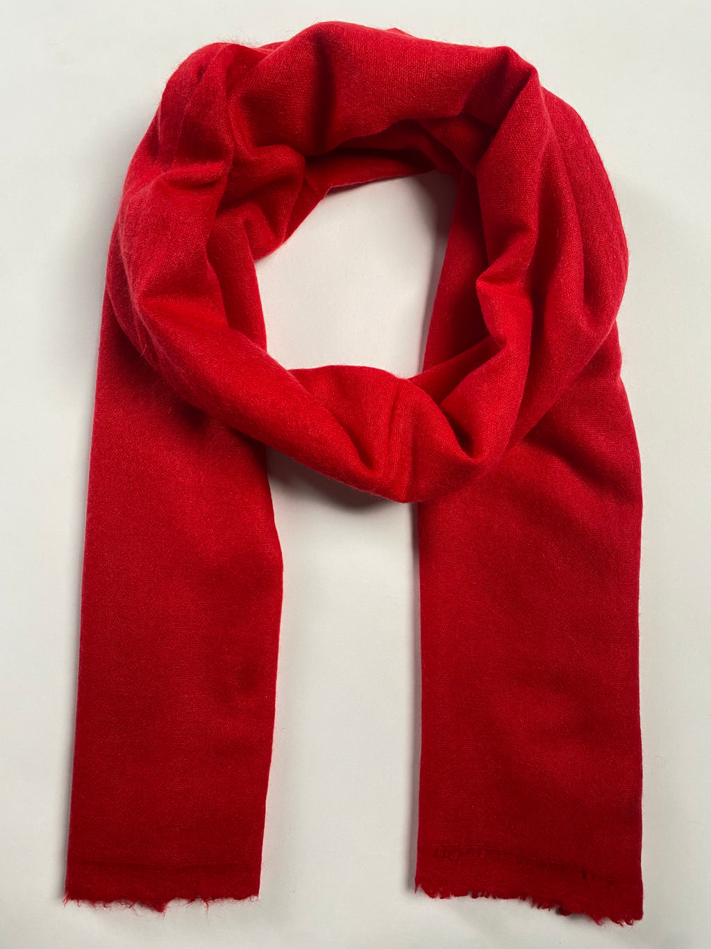 Double Lock Cashmere Schal - Rot - aura cashmere