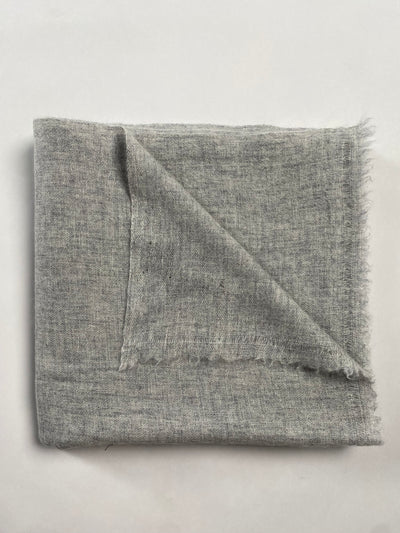 Double Lock Cashmere Schal - Natural Hellgrau - aura cashmere