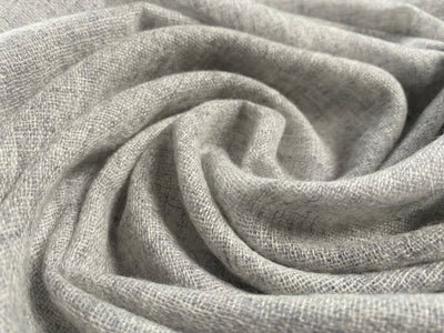 Double Lock Cashmere Schal - Natural Hellgrau - aura cashmere