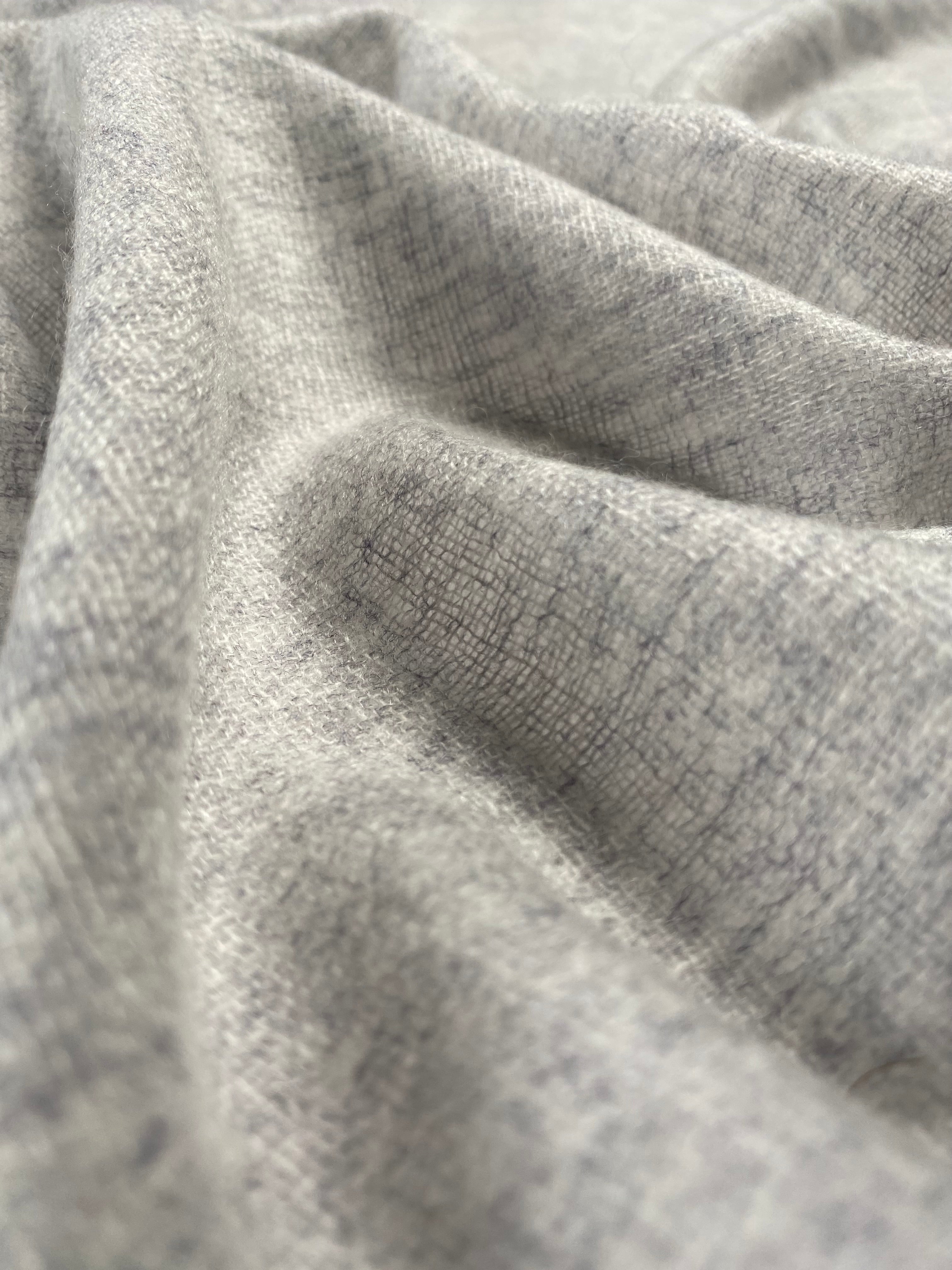 Double Lock Cashmere Schal - Natural Hellgrau - aura cashmere