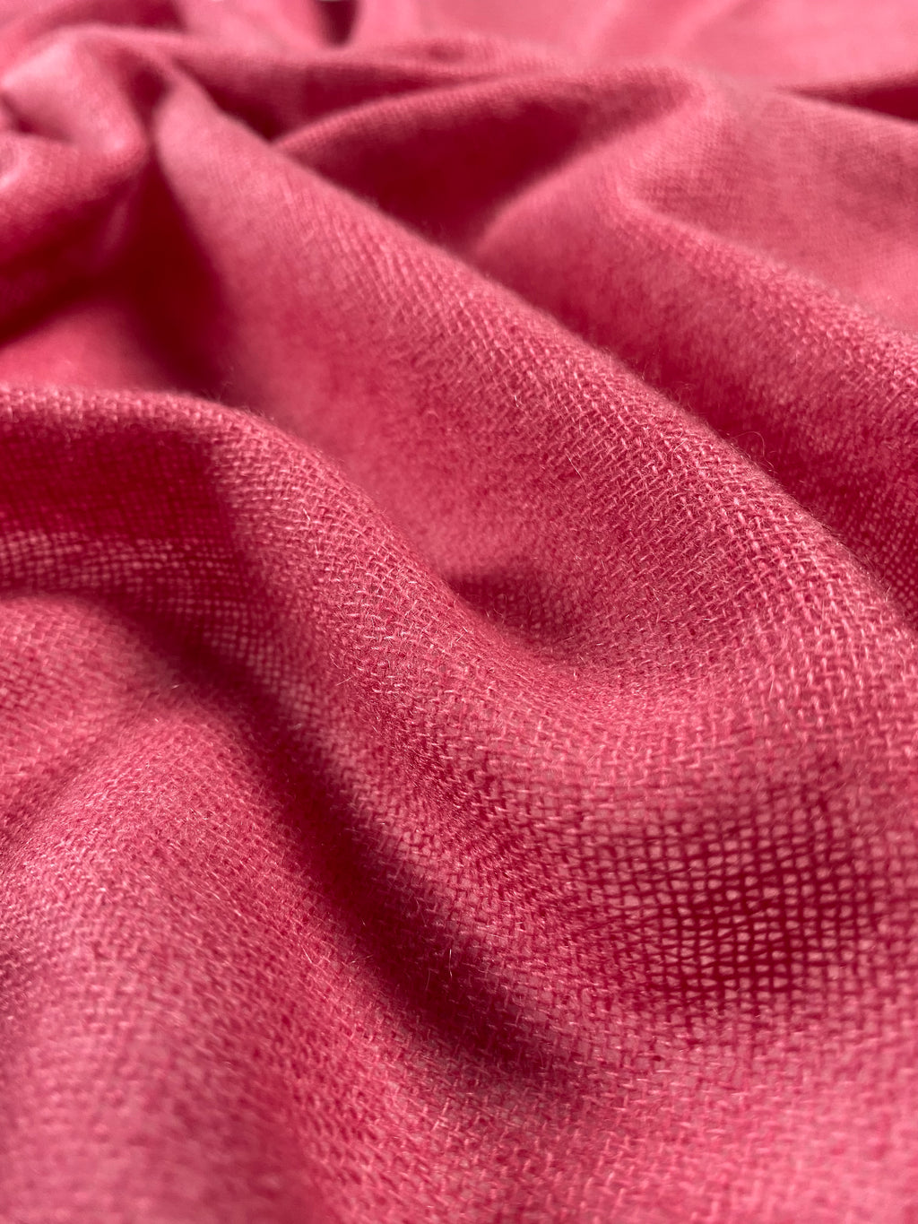 Double Lock Cashmere Schal - Granatapfel Rot - aura cashmere