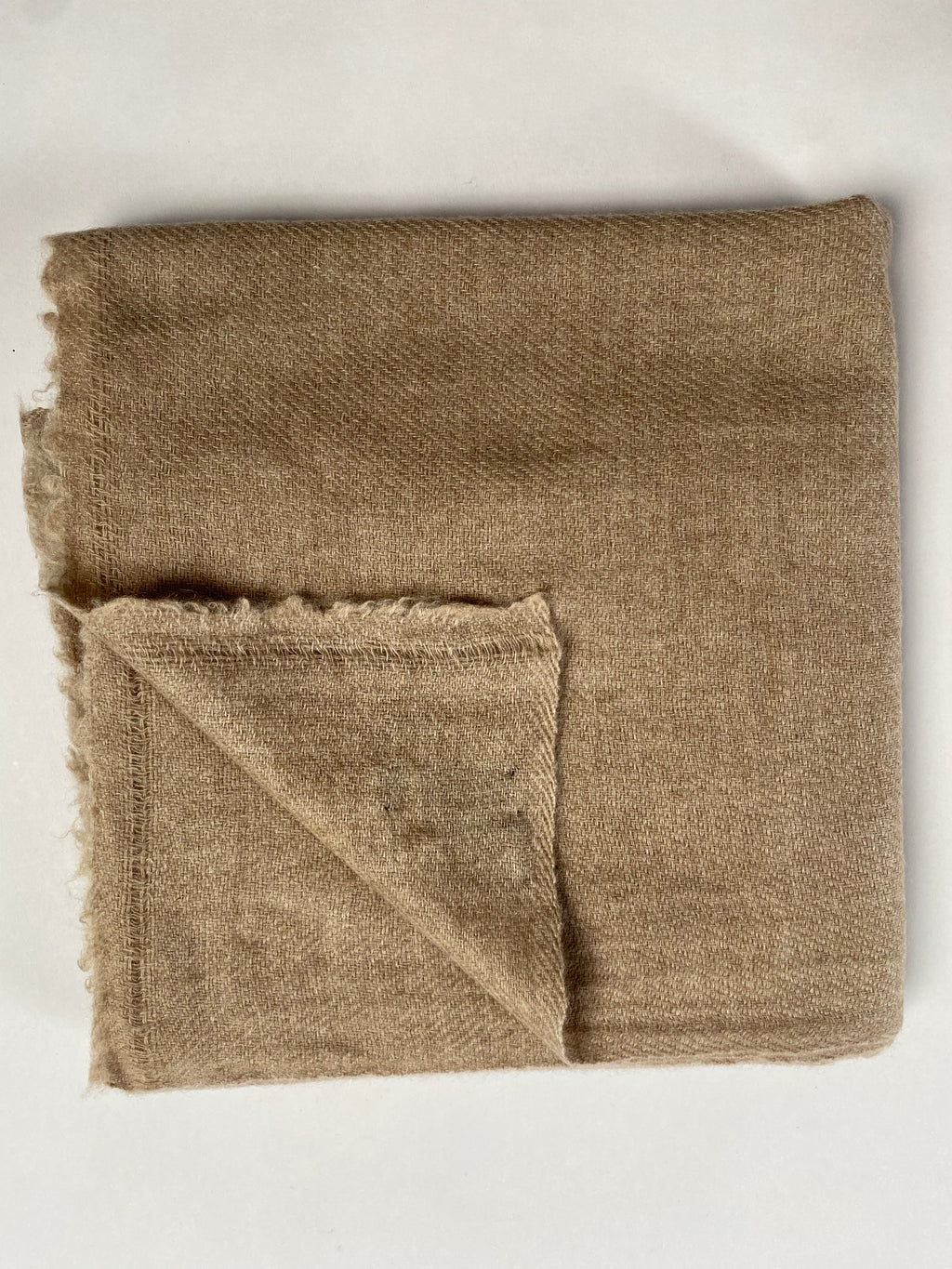 Double Lock Cashmere Schal - Sand - aura cashmere