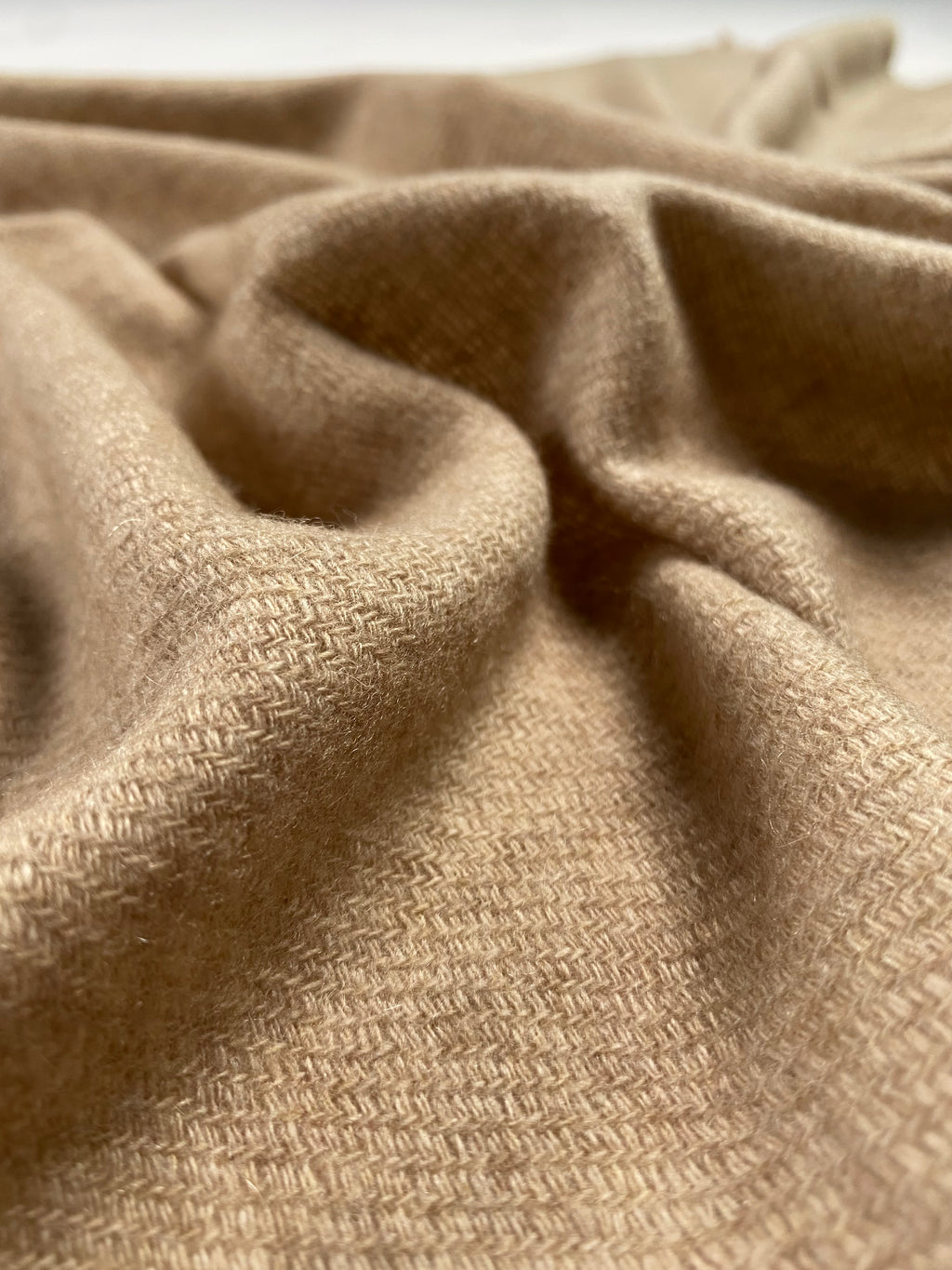 Double Lock Cashmere Schal - Sand - aura cashmere