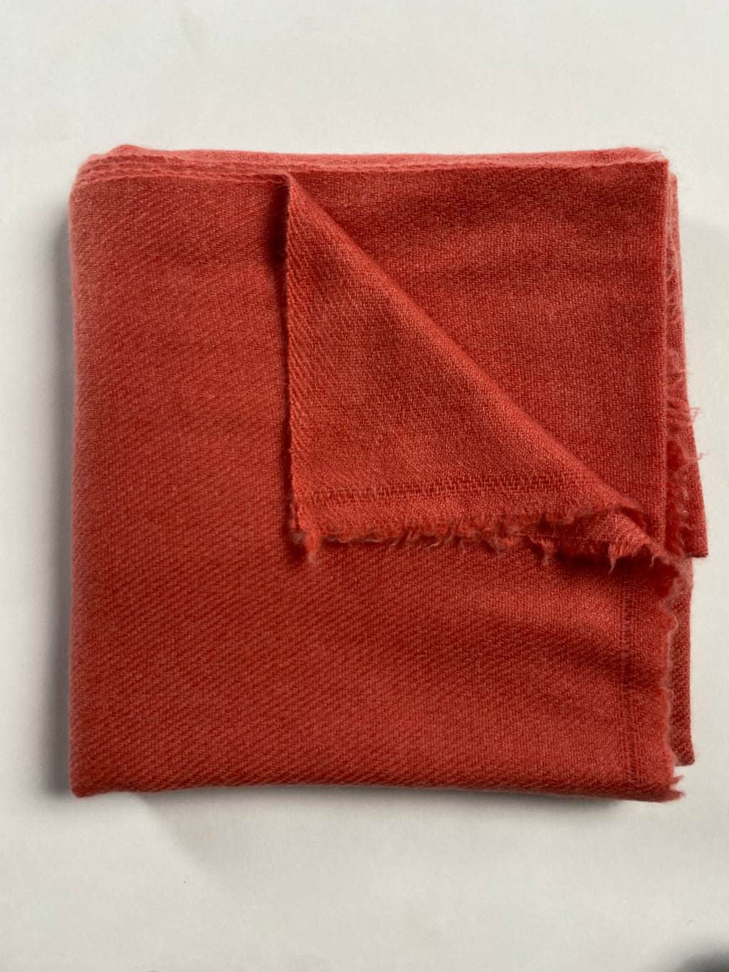 Double Lock Cashmere Schal - Blutorange - aura cashmere