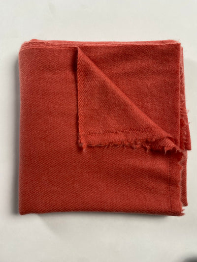 Double Lock Cashmere Schal - Blutorange - aura cashmere