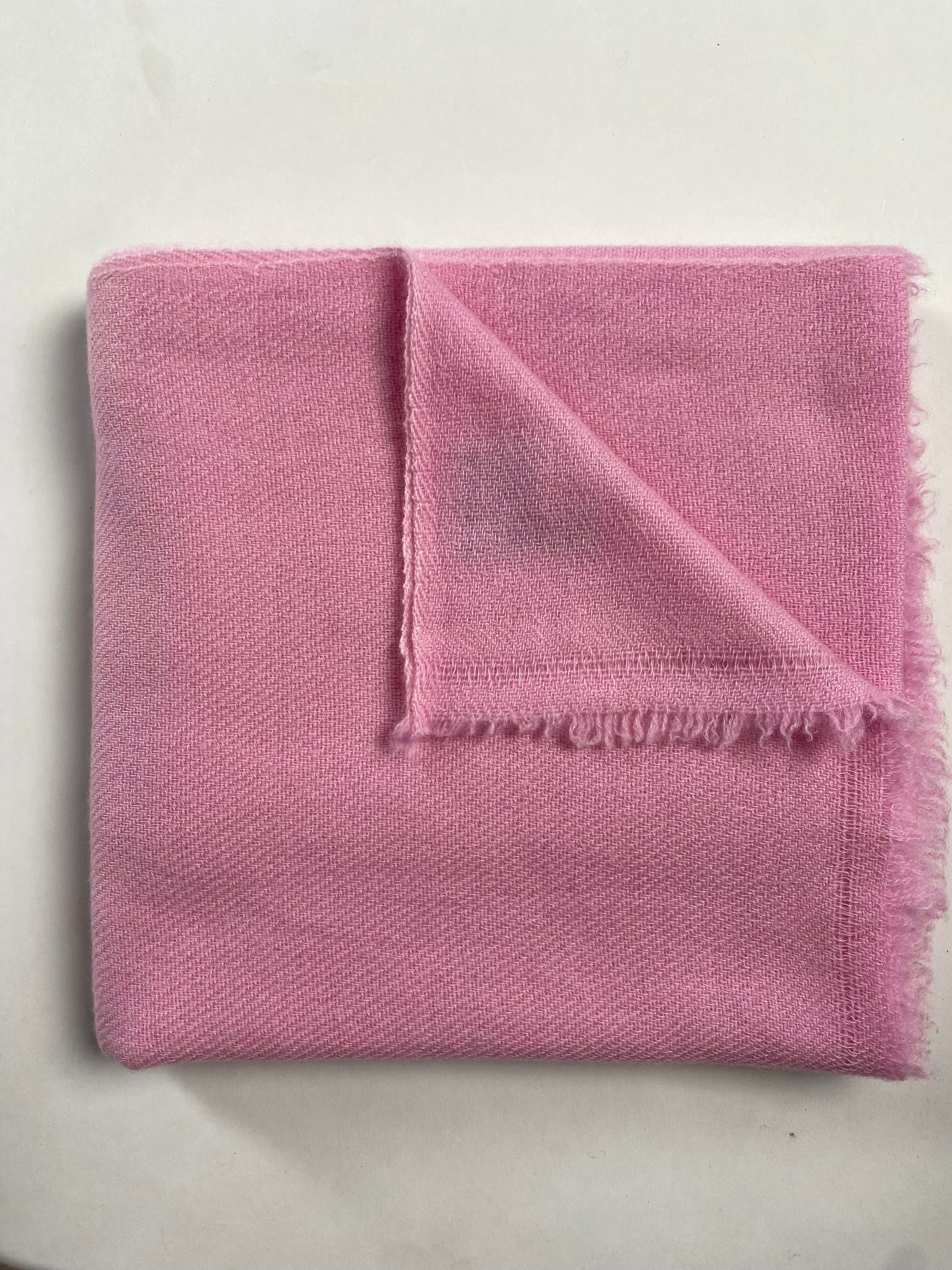Double Lock Cashmere Schal - Rosa - aura cashmere