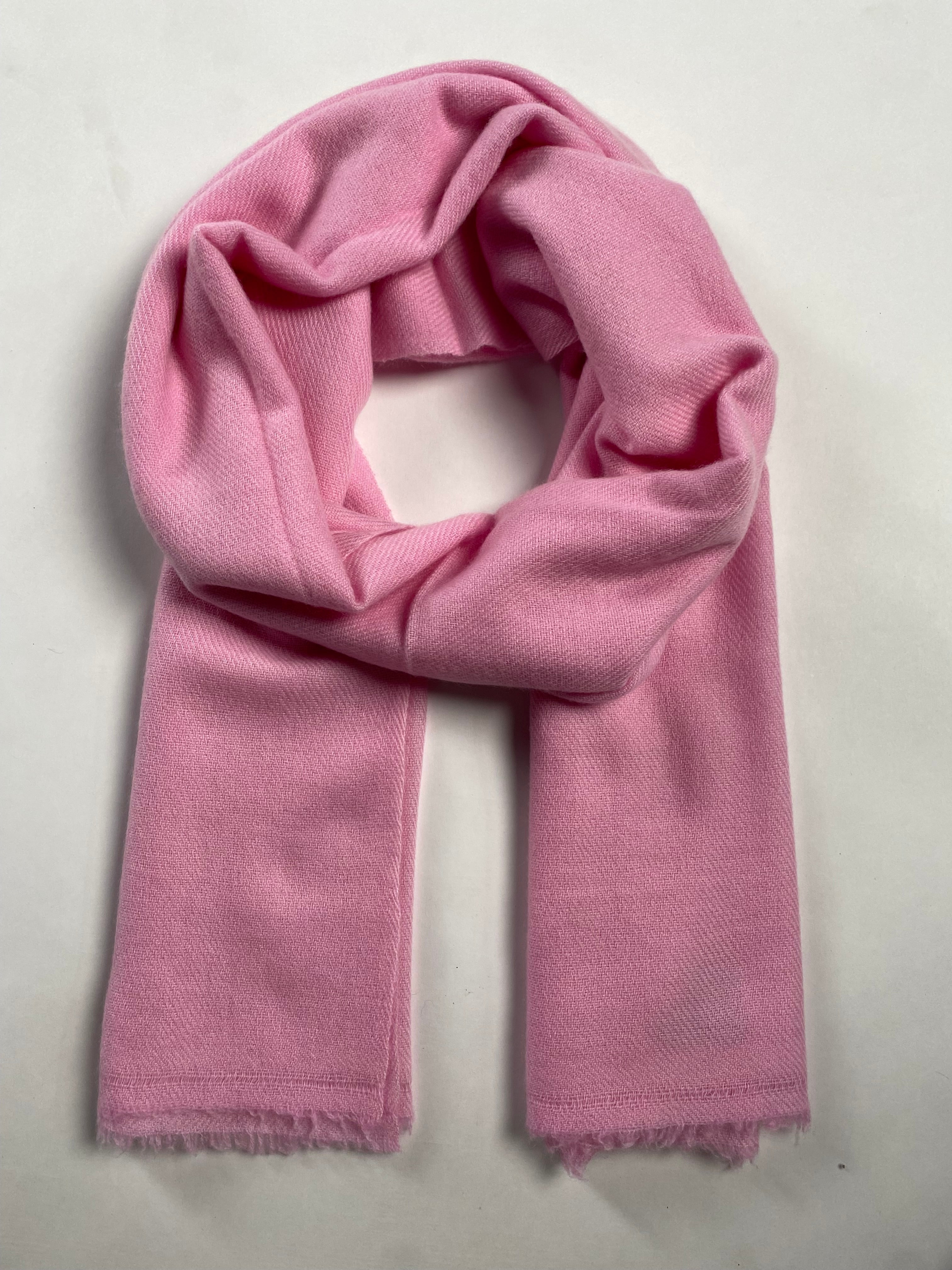Double Lock Cashmere Schal - Rosa - aura cashmere