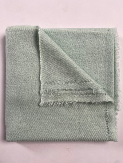 Double Lock Cashmere Schal - Minz Grün - aura cashmere