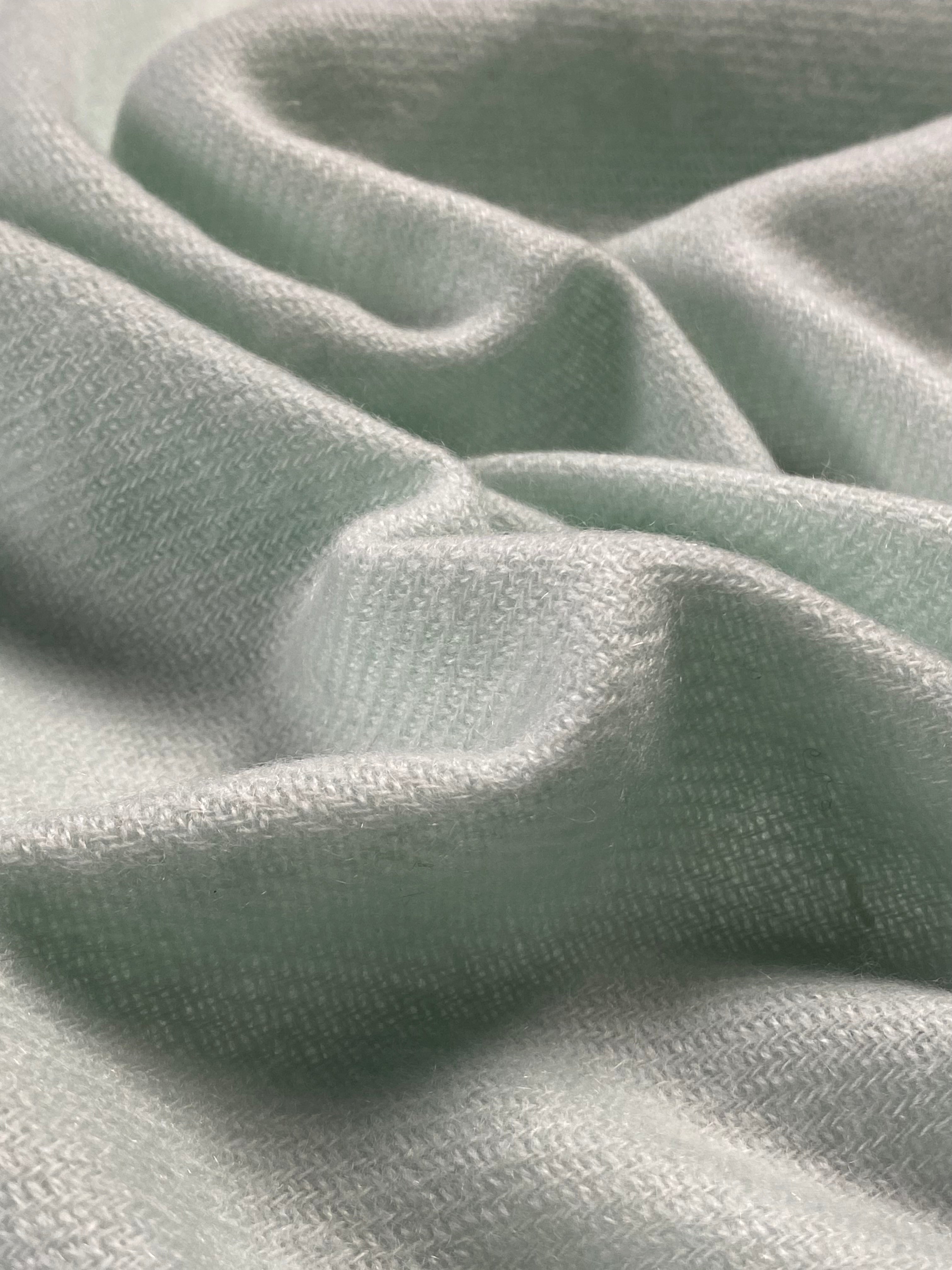 Double Lock Cashmere Schal - Minz Grün - aura cashmere