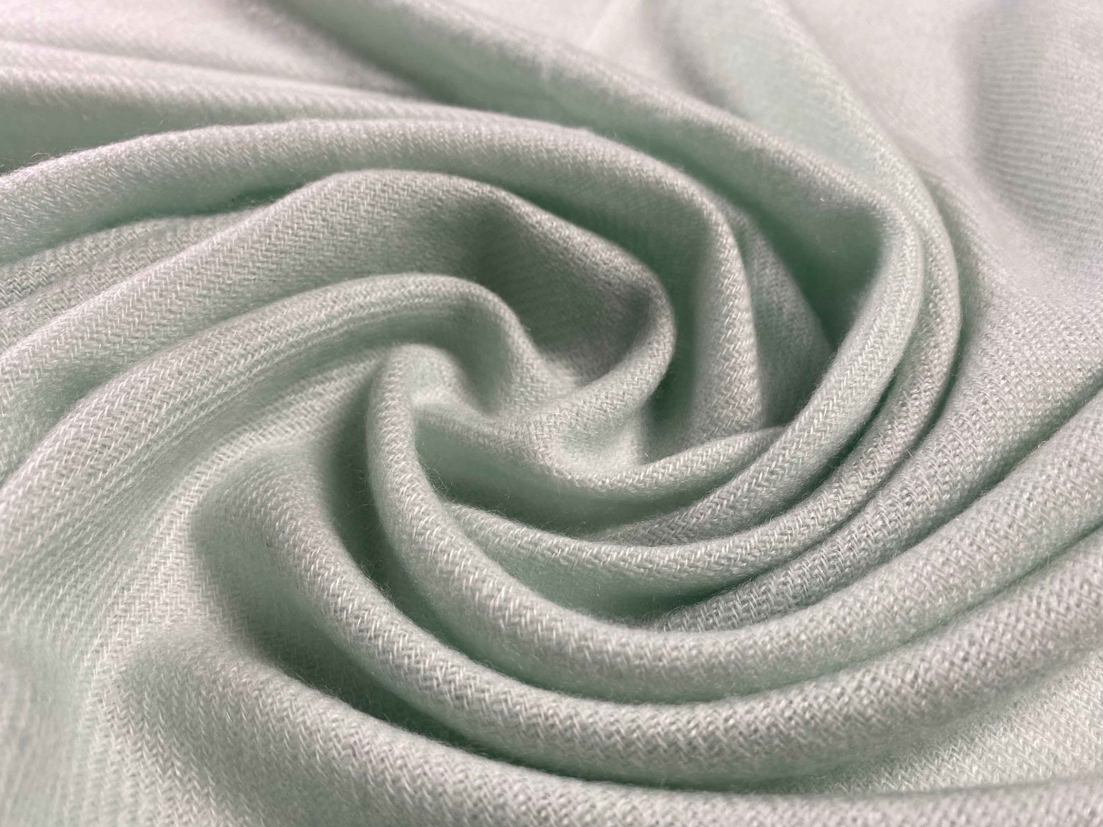 Double Lock Cashmere Schal - Minz Grün - aura cashmere