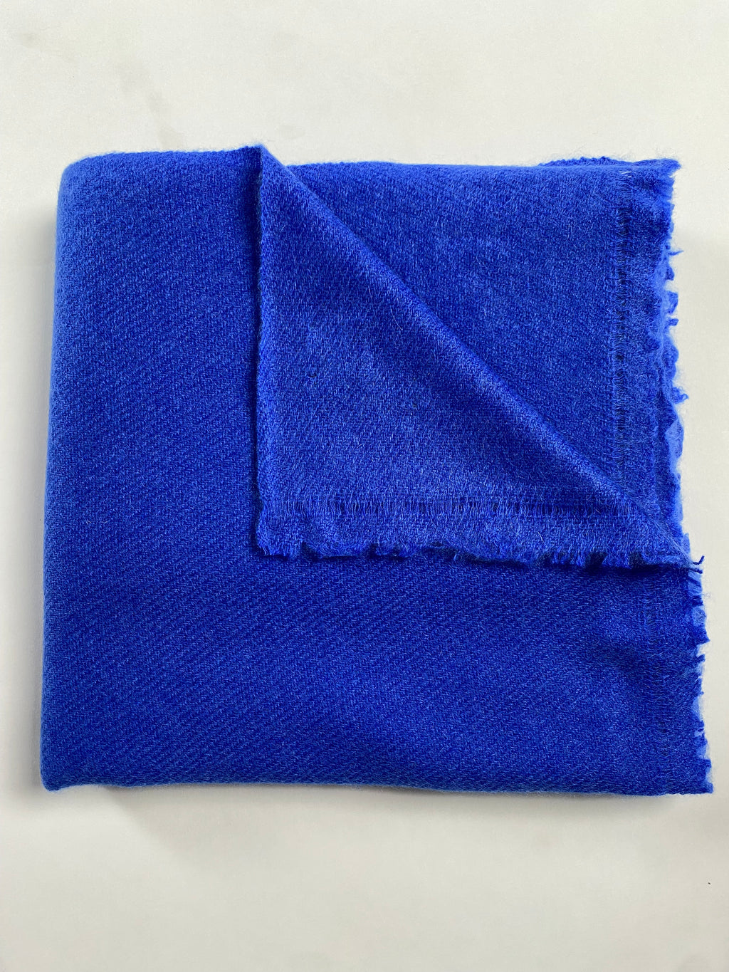 Double Lock Cashmere Schal - Royal Blau - aura cashmere