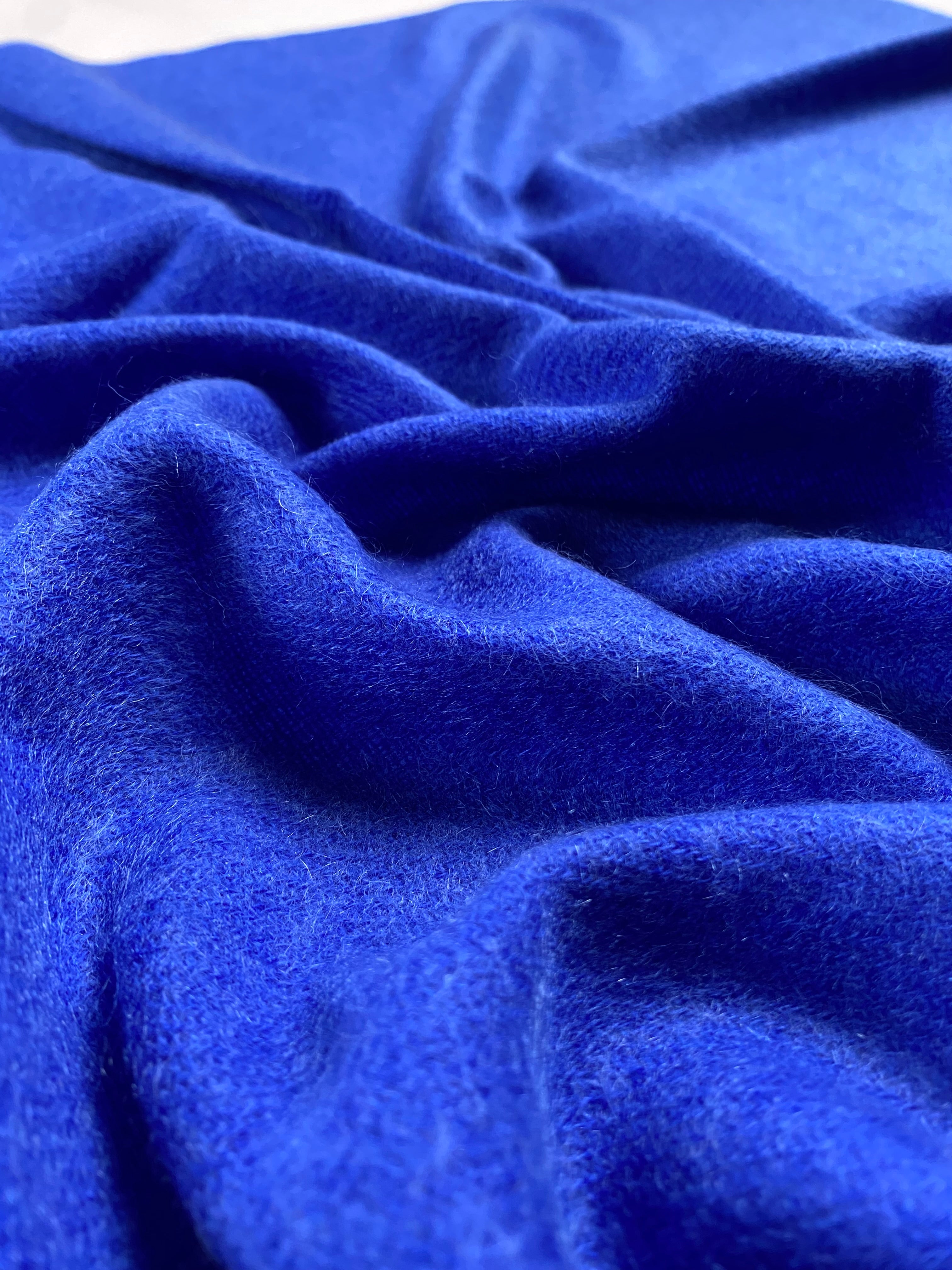 Double Lock Cashmere Schal - Royal Blau - aura cashmere