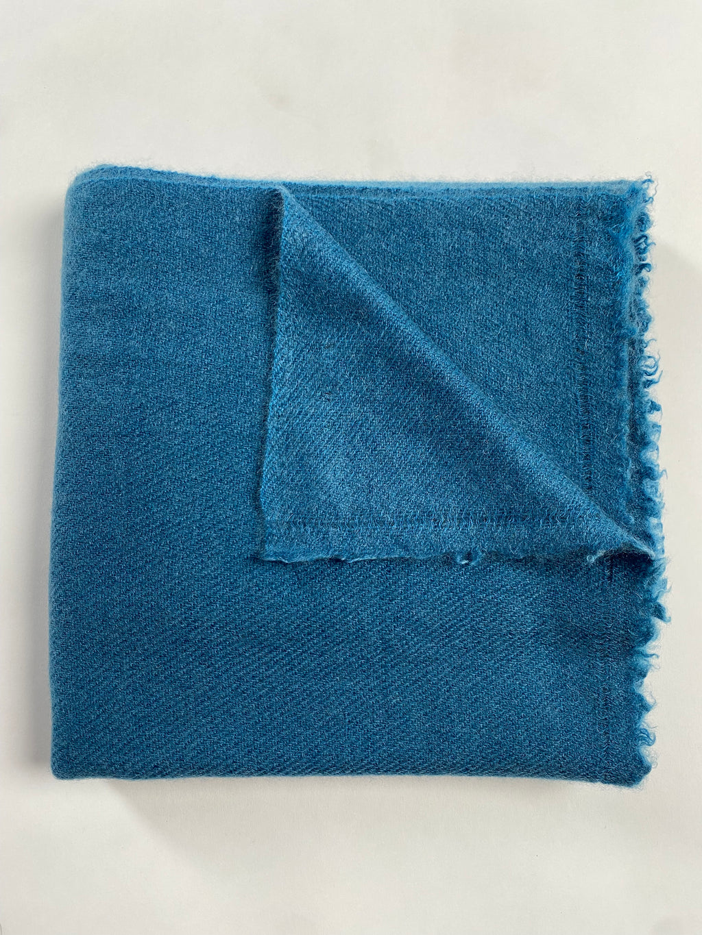 Double Lock Cashmere Schal - Aqua - aura cashmere