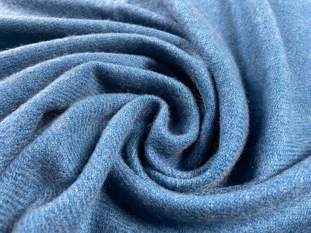 Double Lock Cashmere Schal - Aqua - aura cashmere