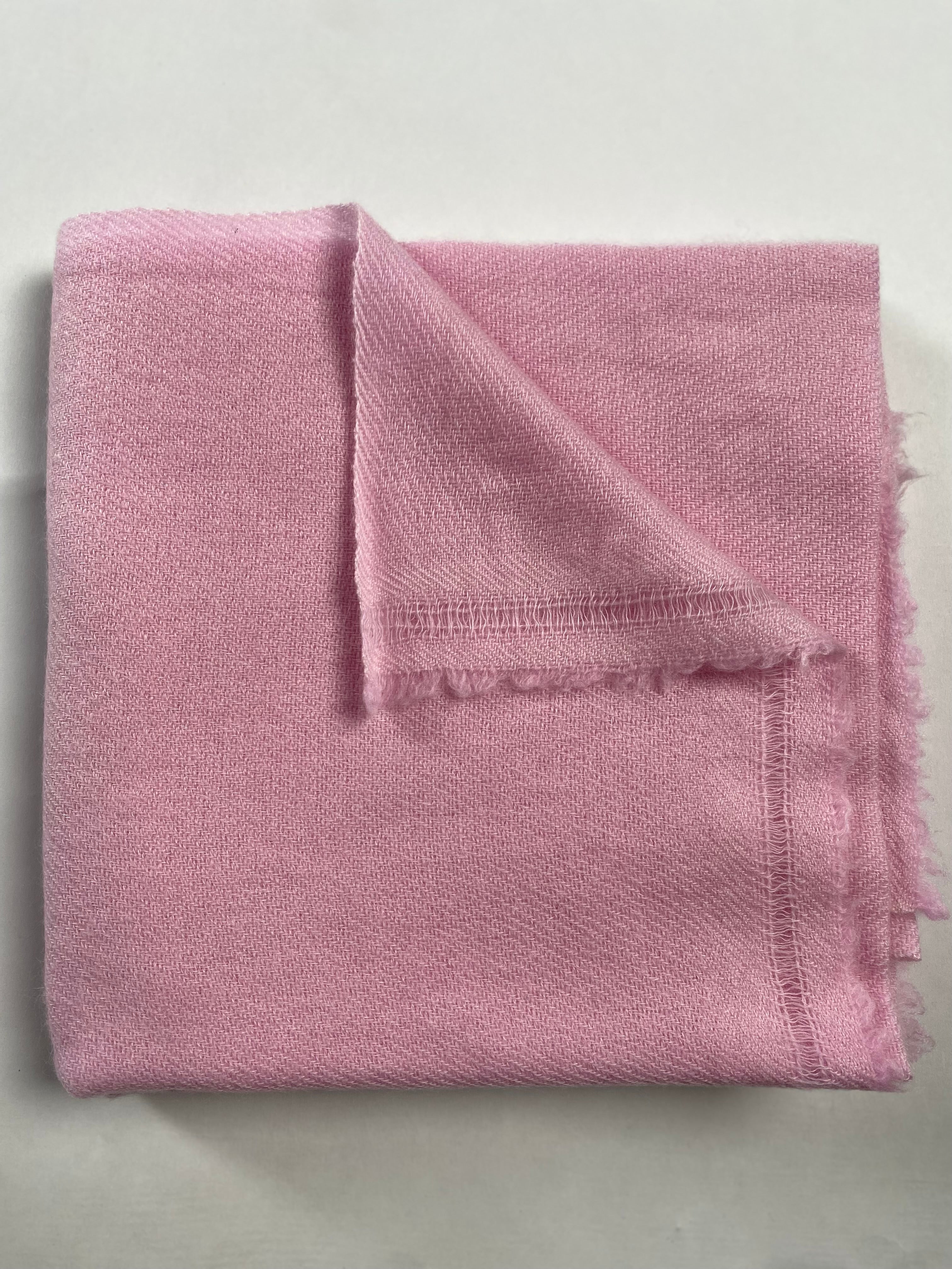 Double Lock Cashmere Schal - Hell Pink - aura cashmere
