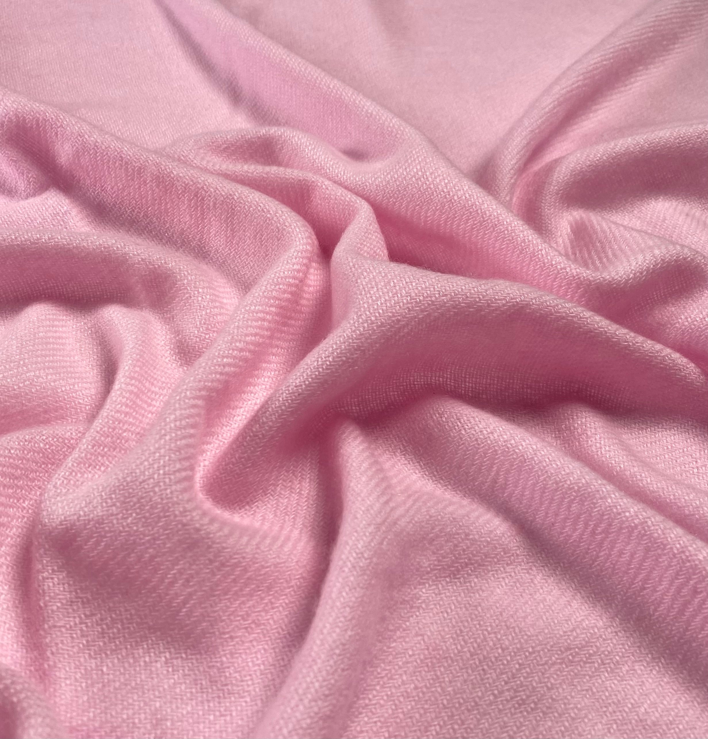 Double Lock Cashmere Schal - Hell Pink - aura cashmere