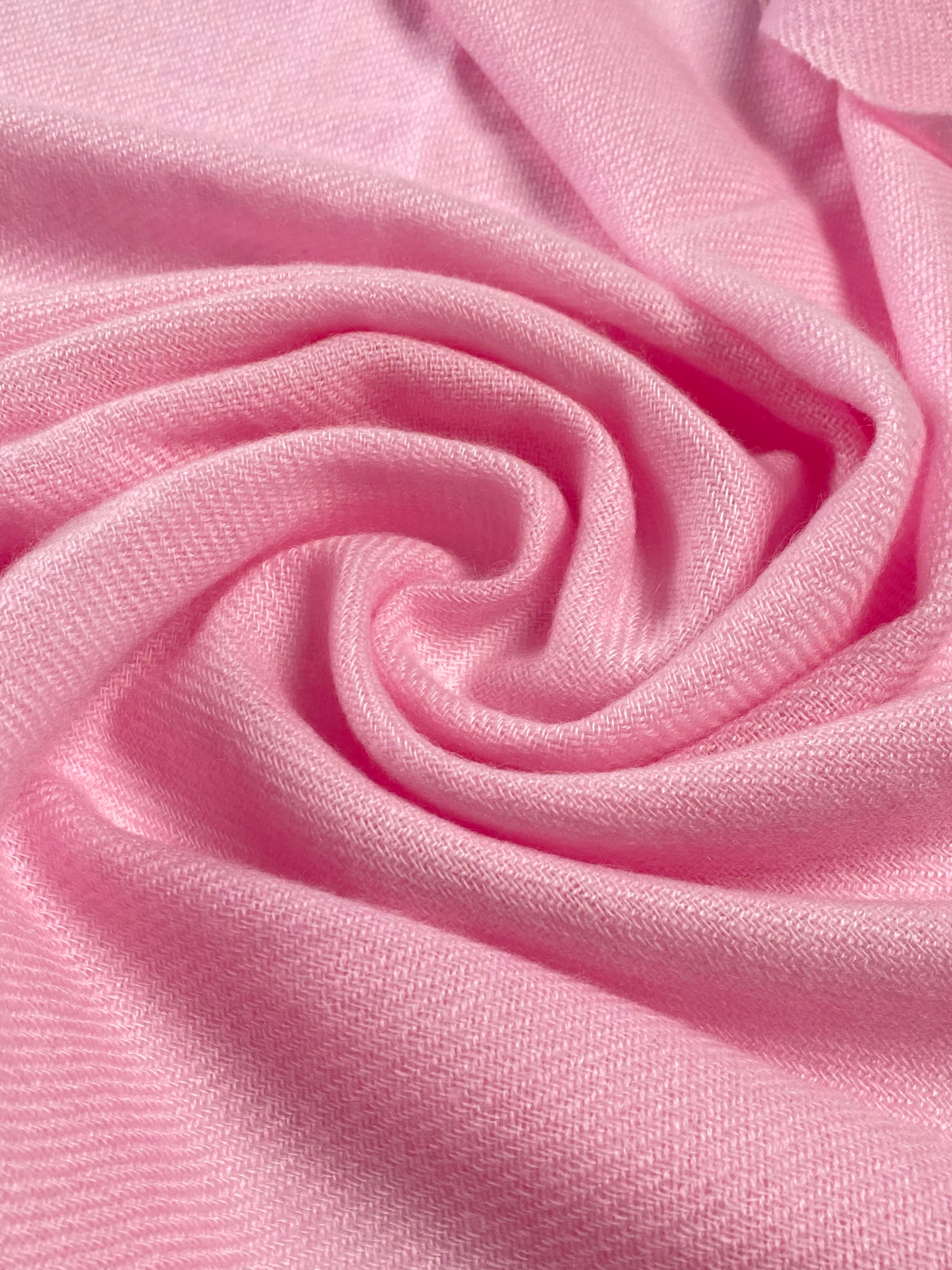Double Lock Cashmere Schal - Hell Pink - aura cashmere