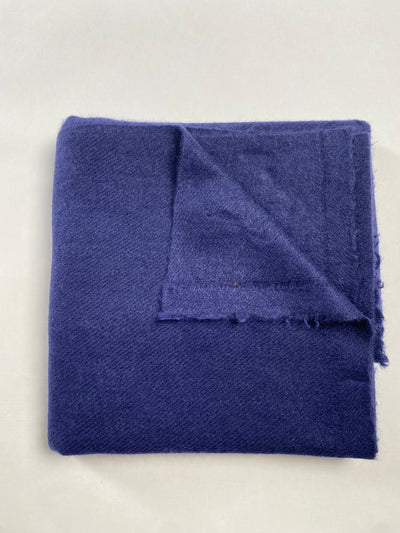 Double Lock Cashmere Schal - Dunkelblau - aura cashmere