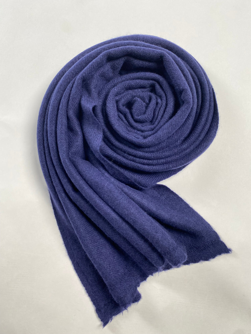 Double Lock Cashmere Schal - Dunkelblau - aura cashmere