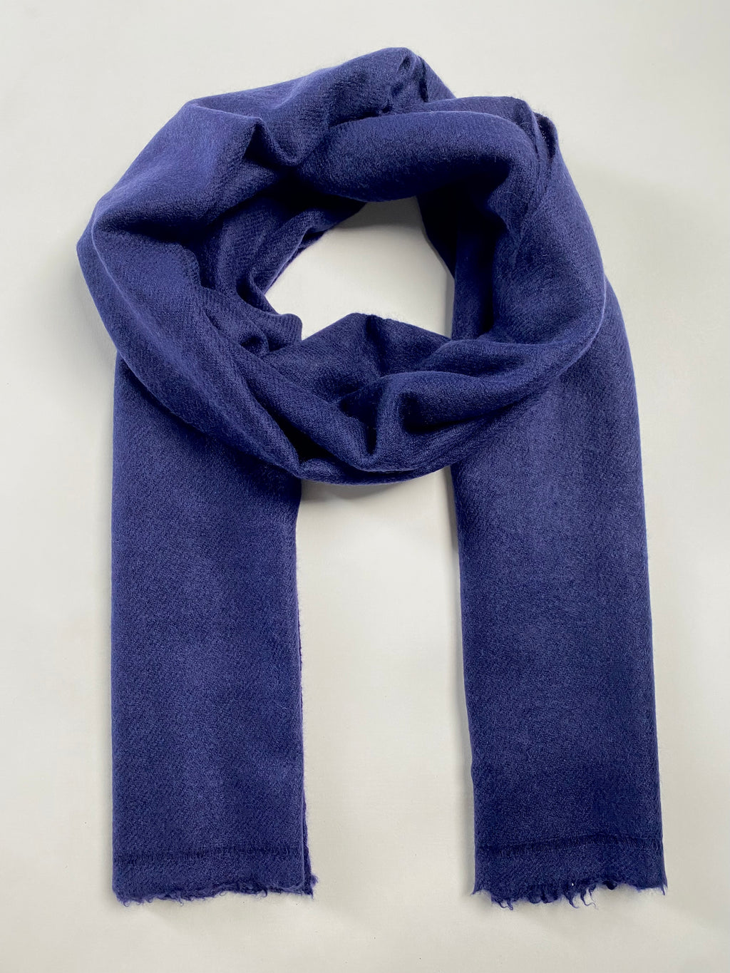 Double Lock Cashmere Schal - Dunkelblau - aura cashmere