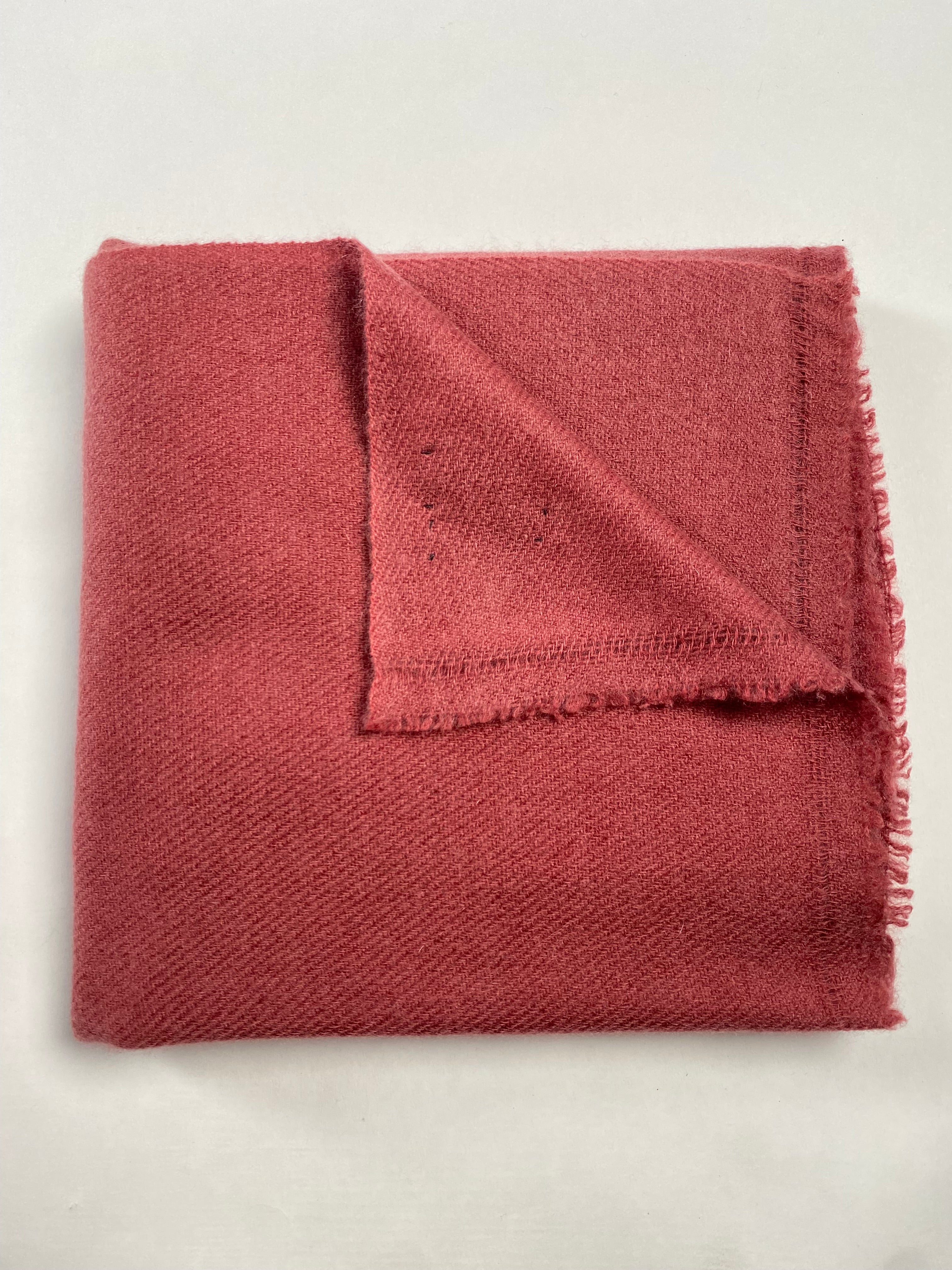 Double Lock Cashmere Schal - Salmon - aura cashmere