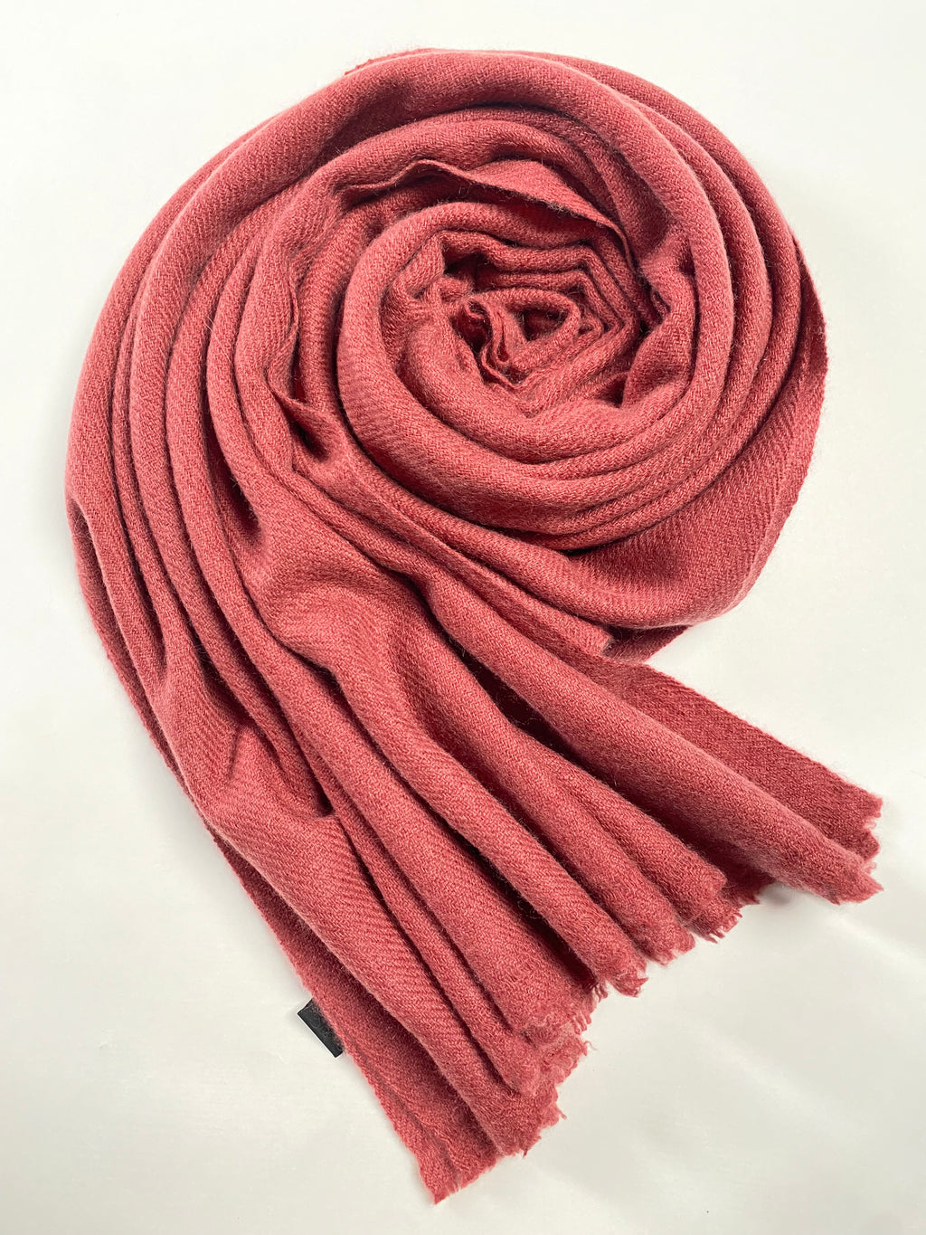 Double Lock Cashmere Schal - Salmon - aura cashmere