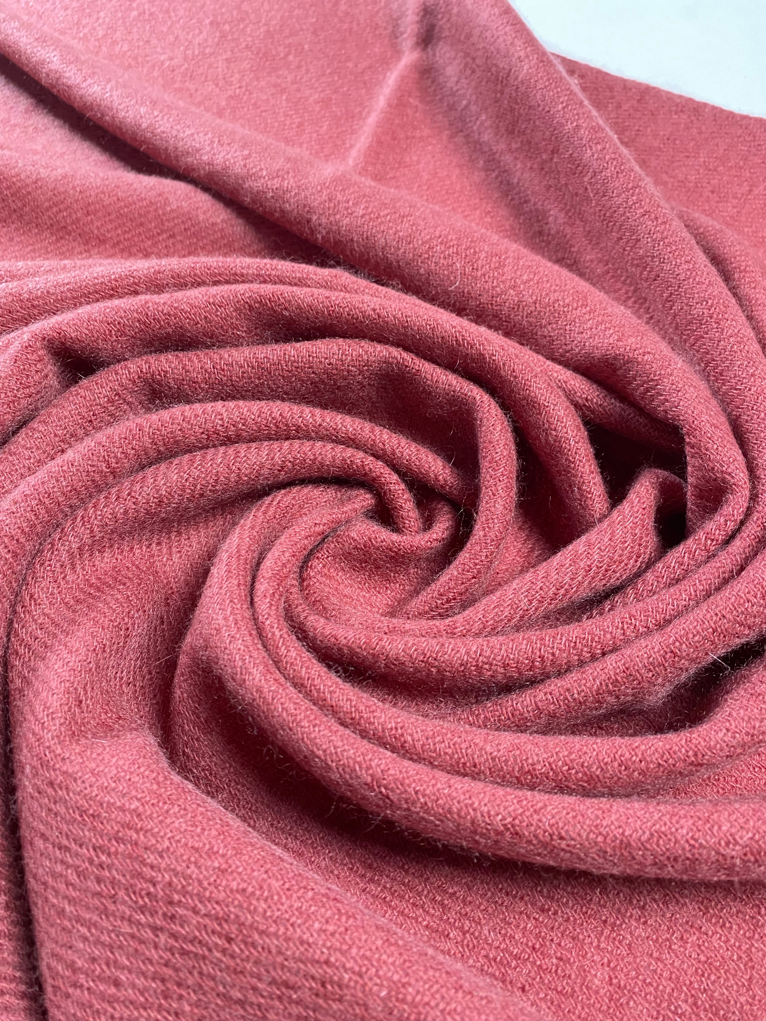 Double Lock Cashmere Schal - Salmon - aura cashmere