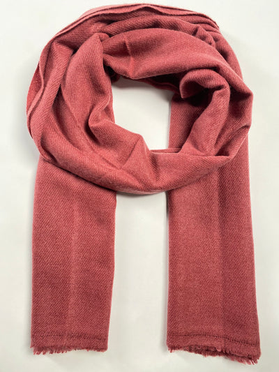 Double Lock Cashmere Schal - Salmon - aura cashmere