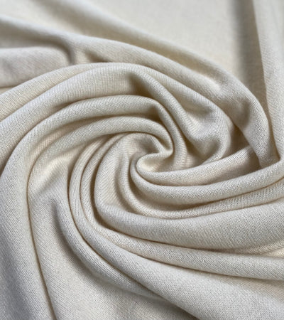 Knitted Cashmere Schal - Offwhite - aura cashmere