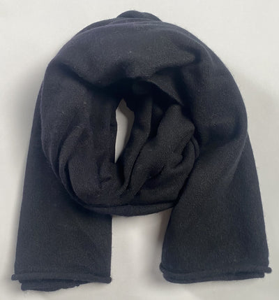 Knitted Cashmere Schal - Schwarz - aura cashmere